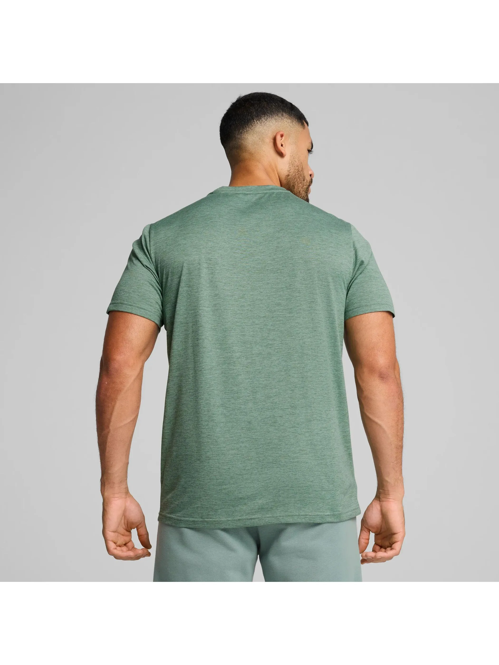 Puma 525907 He-T-Shirt Heather Cat ESSENTIAL Grün 904555 0030 4