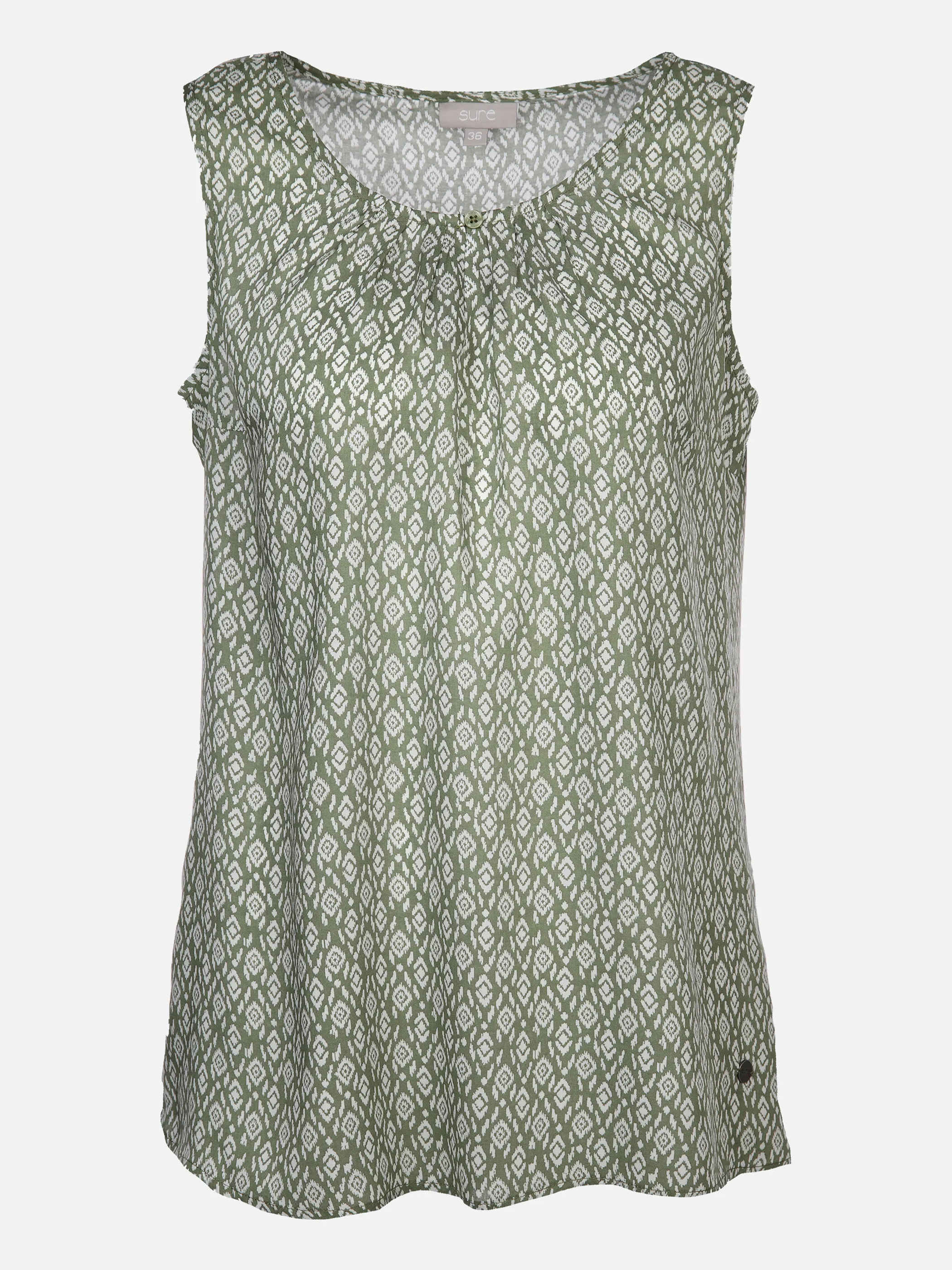 Sure Da-Top m. Knöpchen am Ausschni Grün 876492 OLIVE/OFFW 1 Sure Da-Top m. Knöpchen am Ausschni Grün 876492 OLIVE/OFFW 1