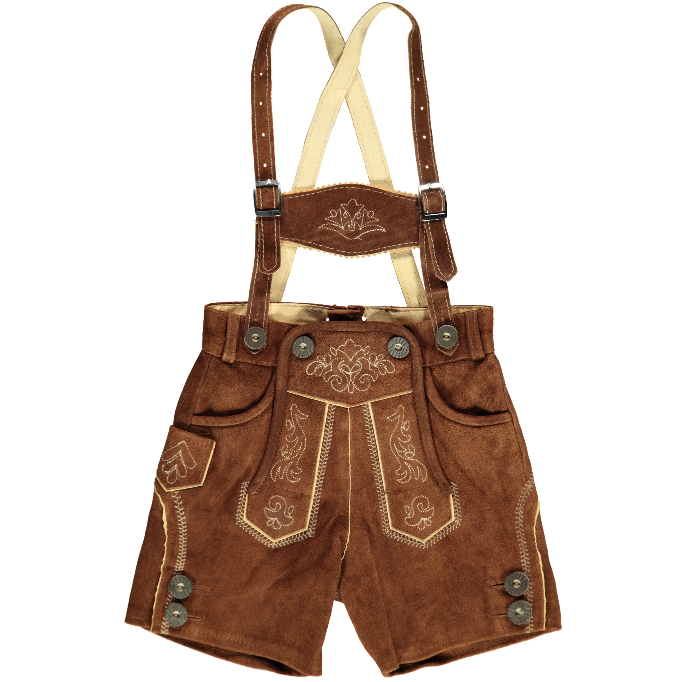 Birkhahn Mode und Tracht MB Trachtenlederhose kurz Braun 782257 BRAUN 1