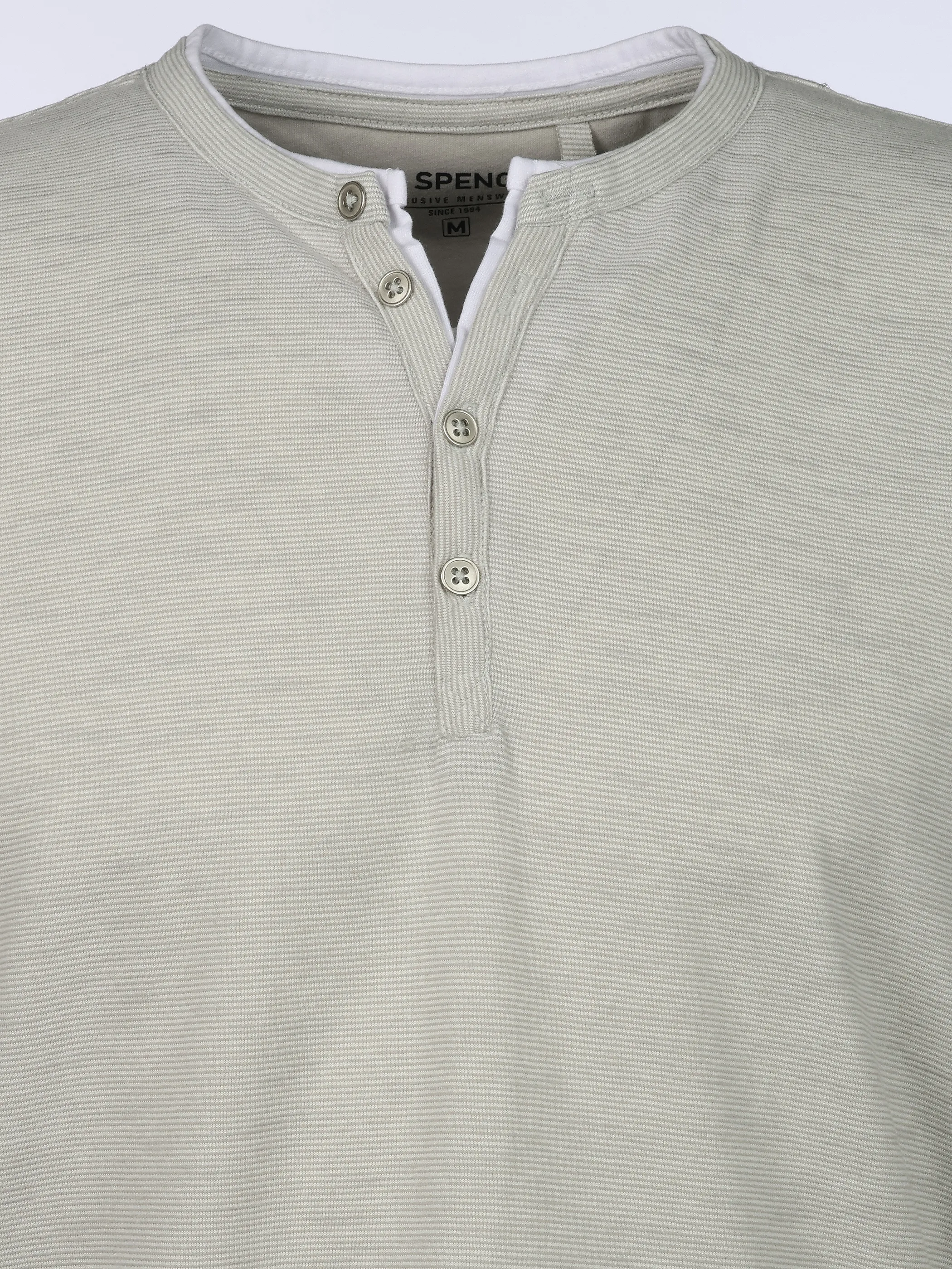 Jim Spencer He. Henleyshirt 1/2 Arm grindle Grau 922459 GREY 3