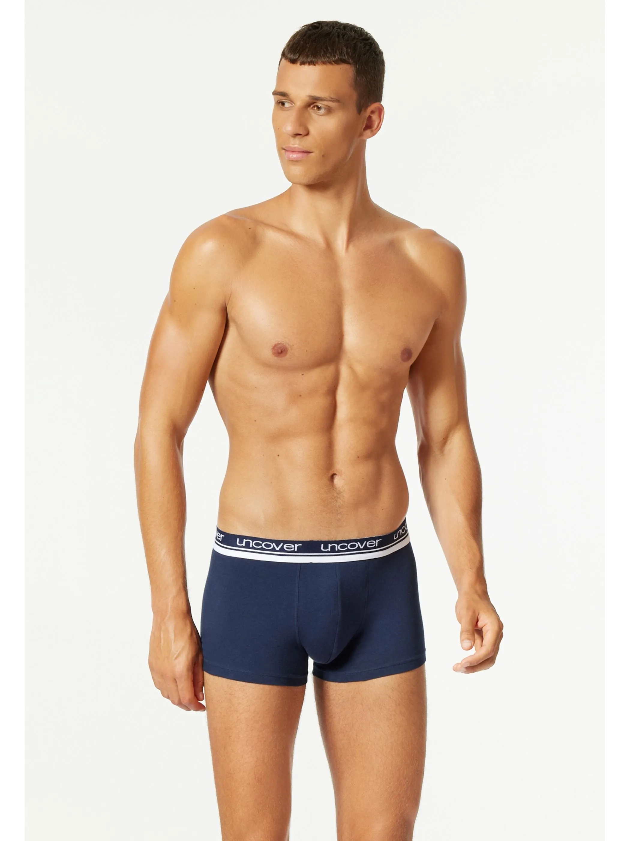 UNCOVER by Schiesser 173905 3PACK Shorts Blau 913983 803 4