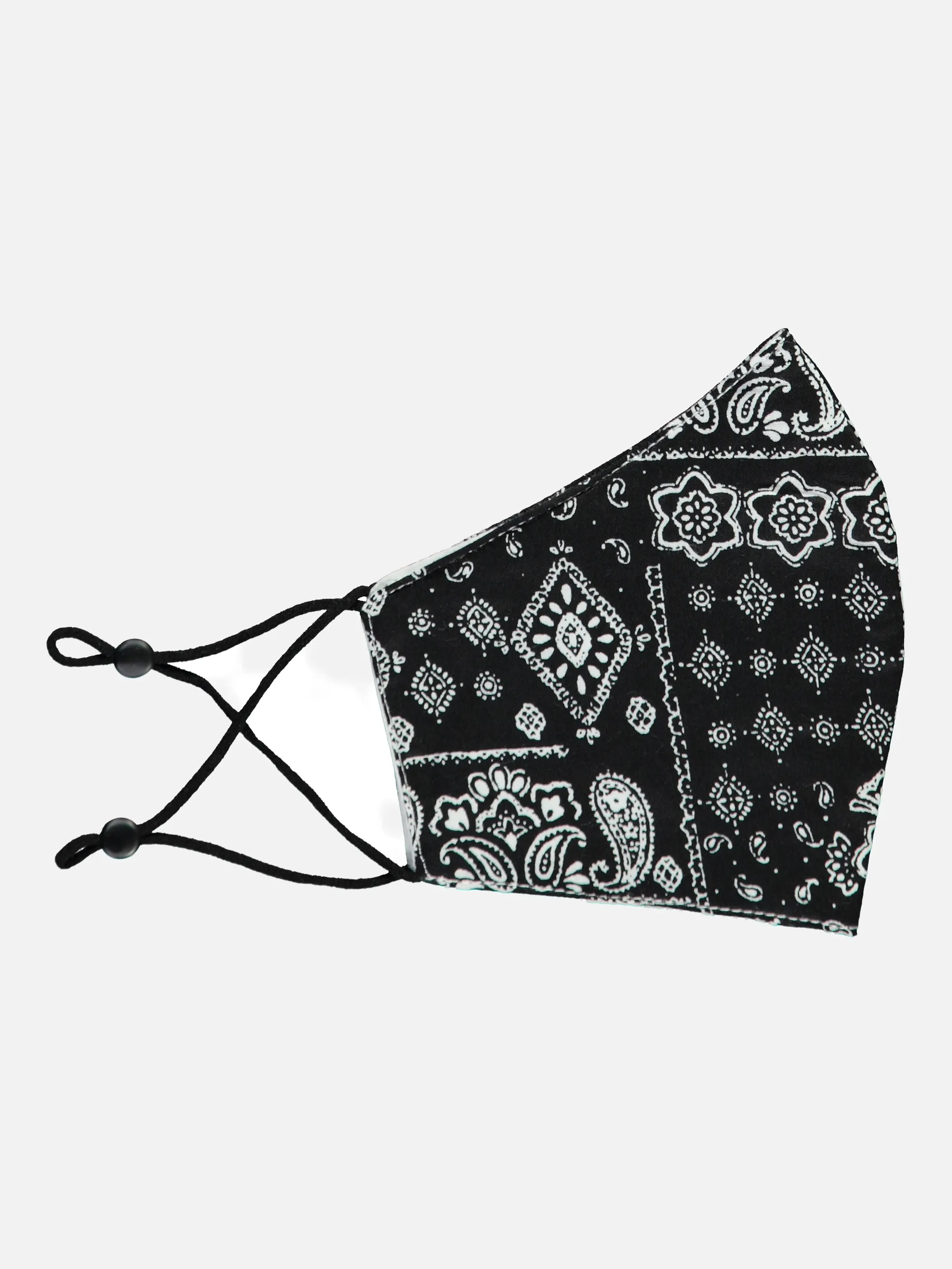 Stoffmaske Fotodruck Schwarz 847858 PAISLEY BL 3