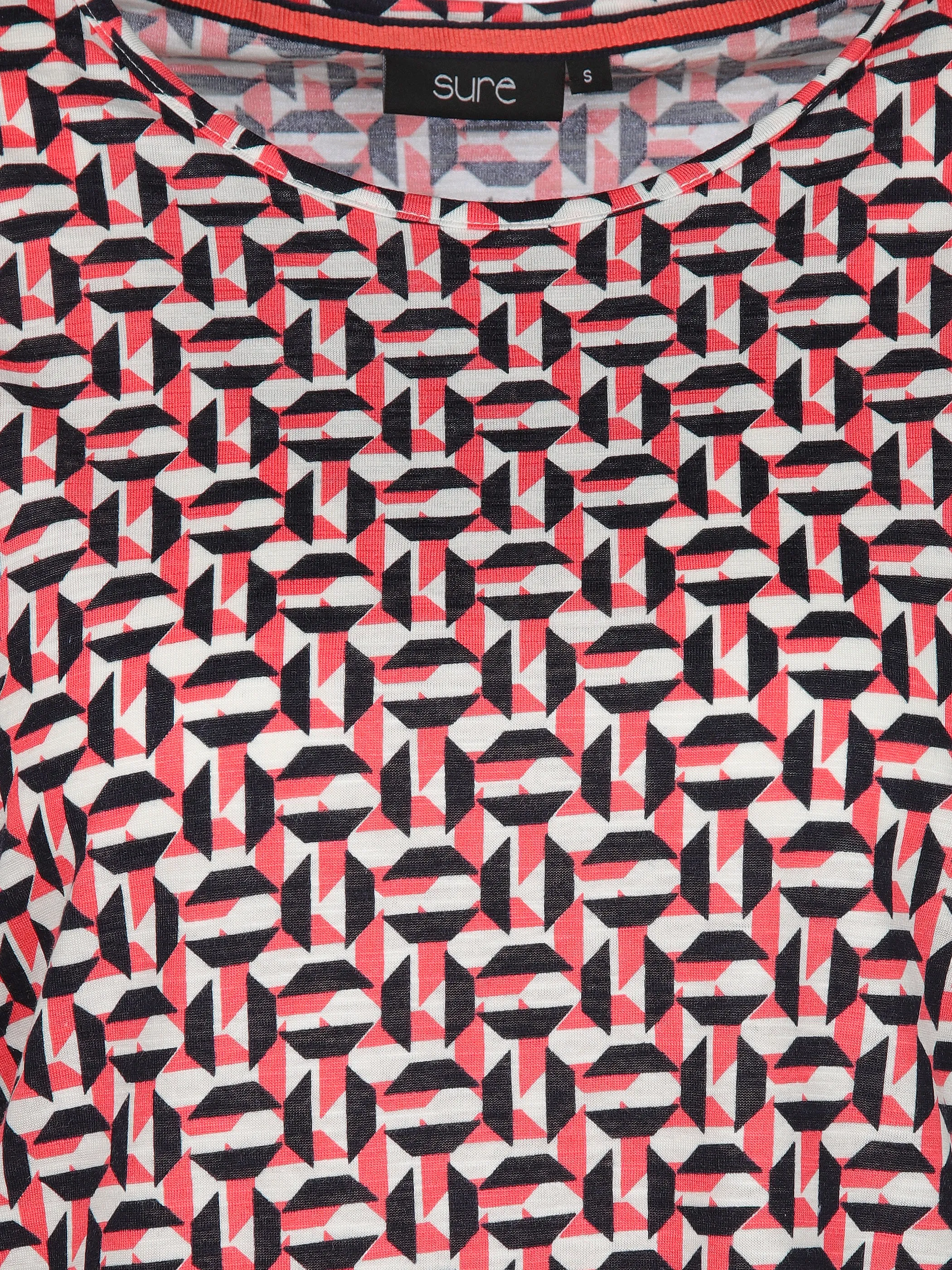 Sure Da-T-Shirt m. Alloverprint Marine 908104 CORAL 3