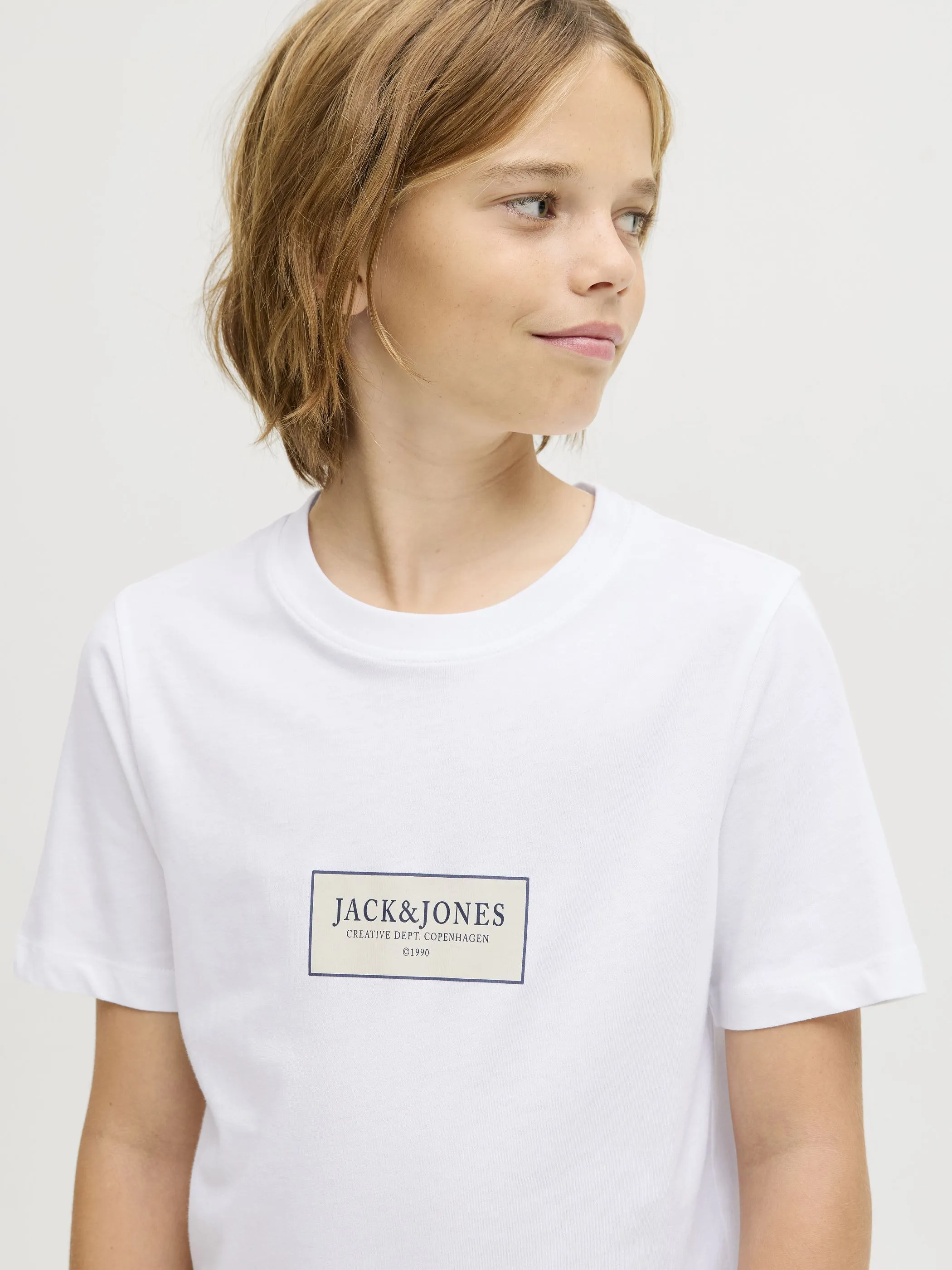 Jack&Jones Junior 12292341 JORGREENE TEE SS CREW Weiß 918393 177627