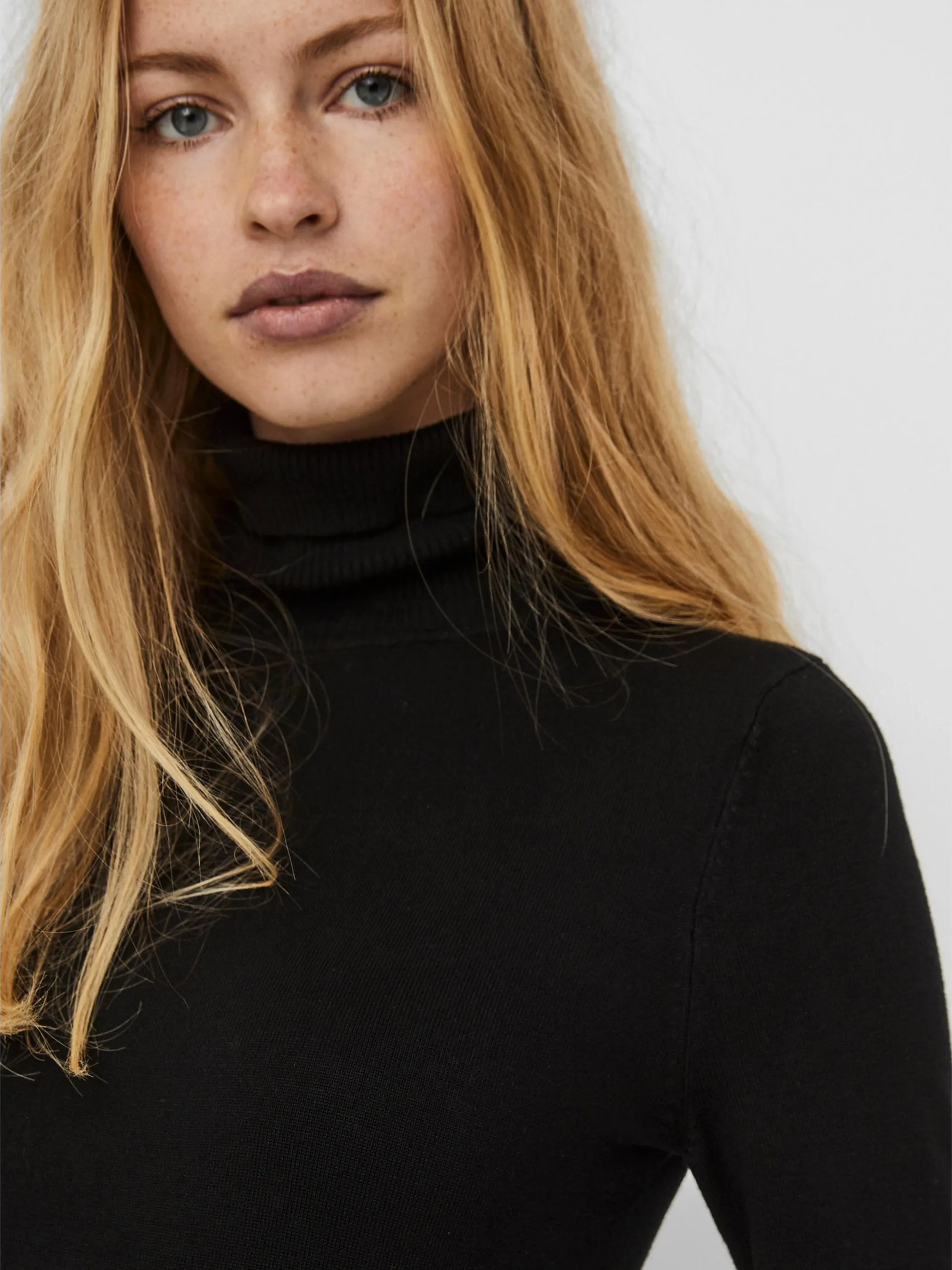 Vero Moda 10231630 VMGLORY LS ROLLNECK B Schwarz 842569 177868 3