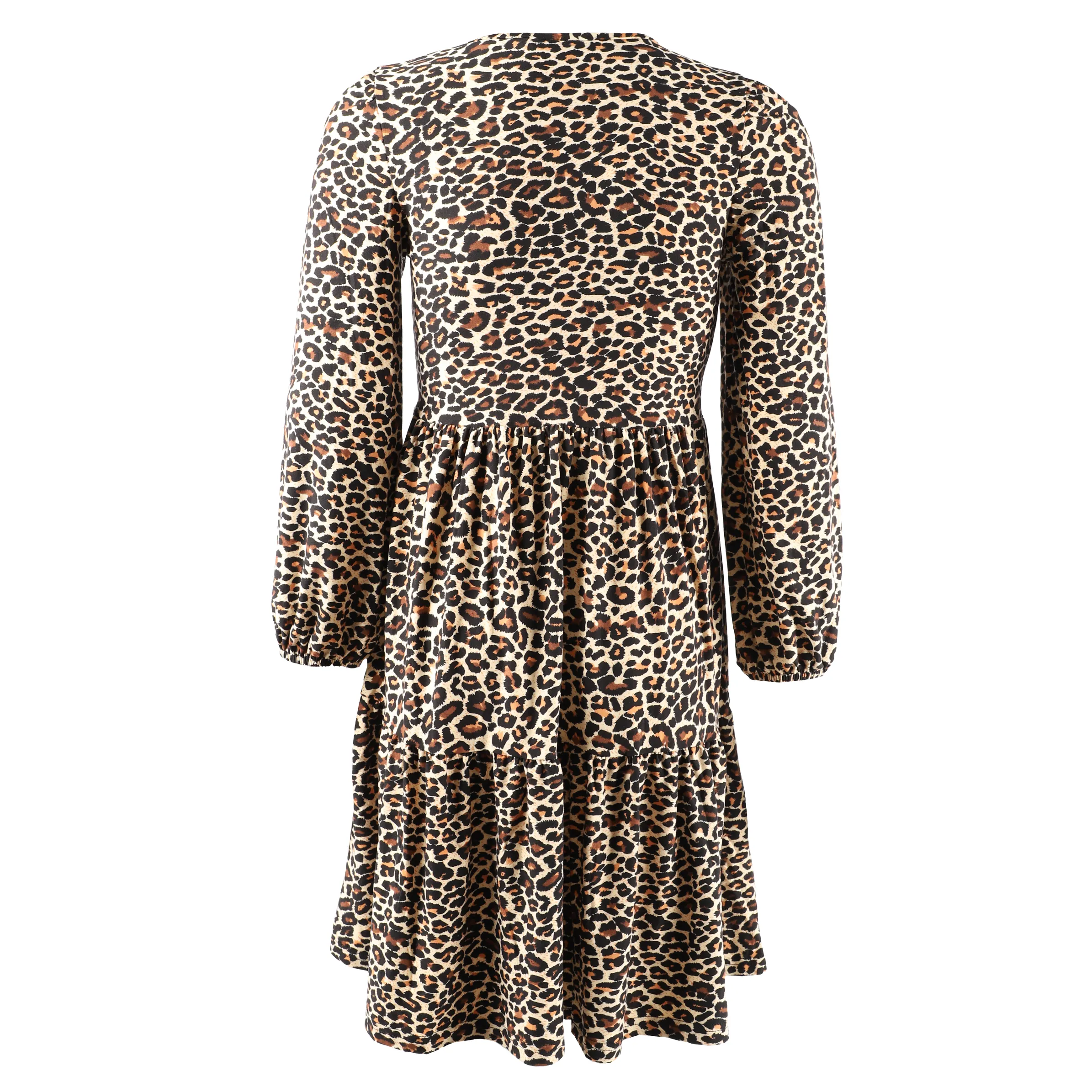 Stop + Go JM Longsleeve Kleid in schwarz/pink+schwarz/braun Braun 881753 BRAUN 2