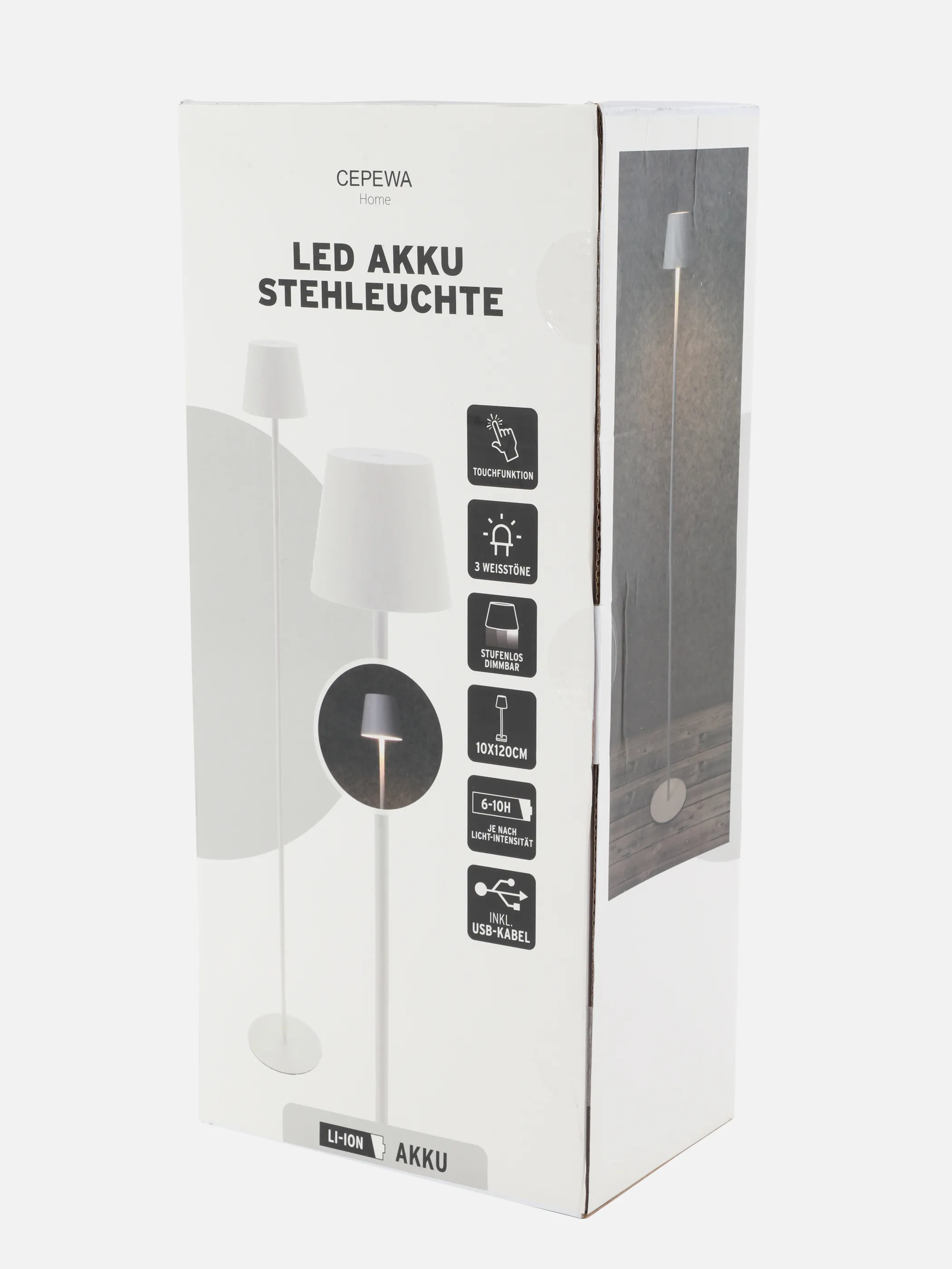 Deko Artikel LED Stehleuchte USB ca 120cm Weiß 898179 WEIß 2