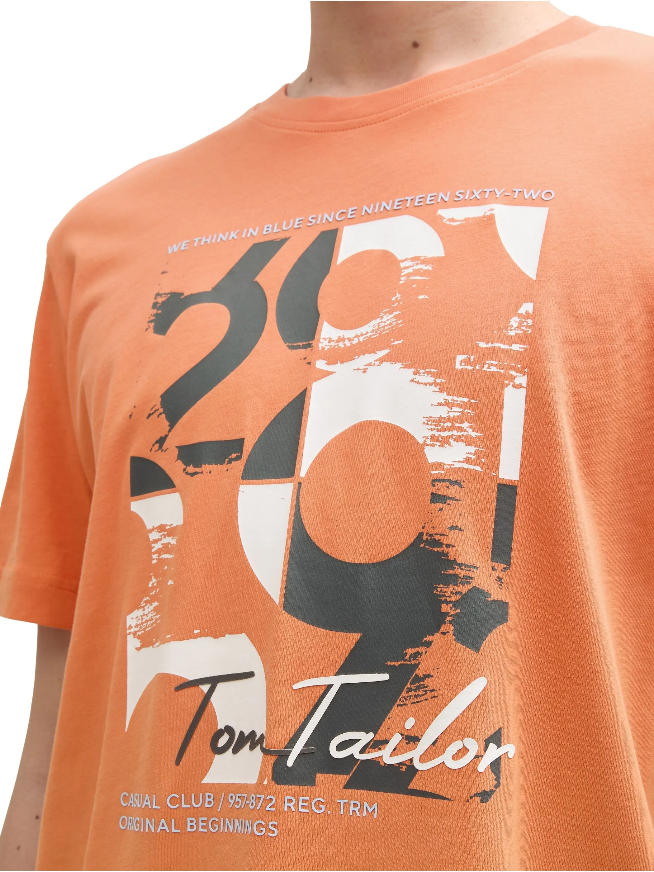 Tom Tailor 1046714 printed t-shirt Orange 910665 37755 5