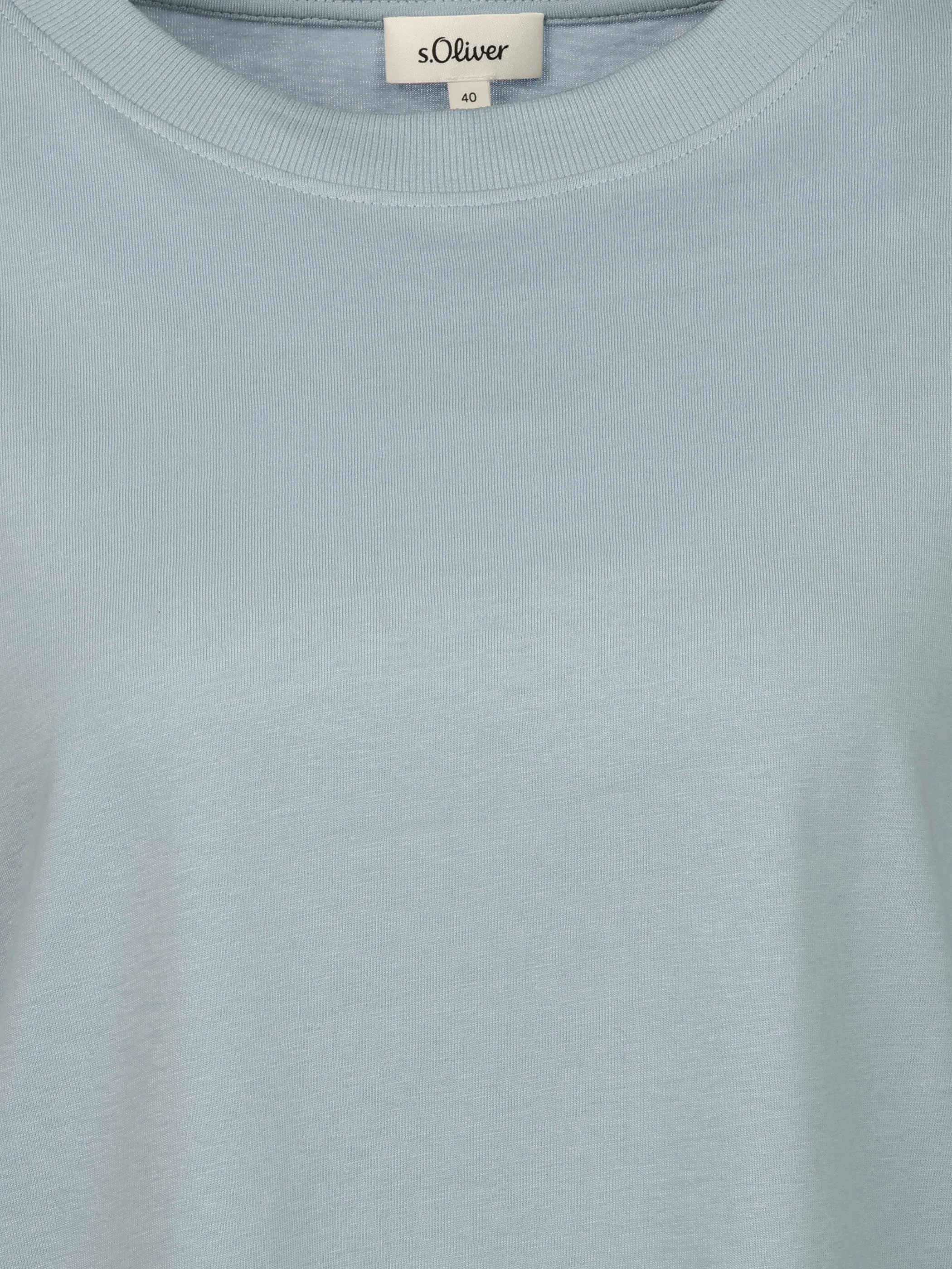 s.Oliver 2184731 T-Shirt, Uni Blau 930461 5025 3