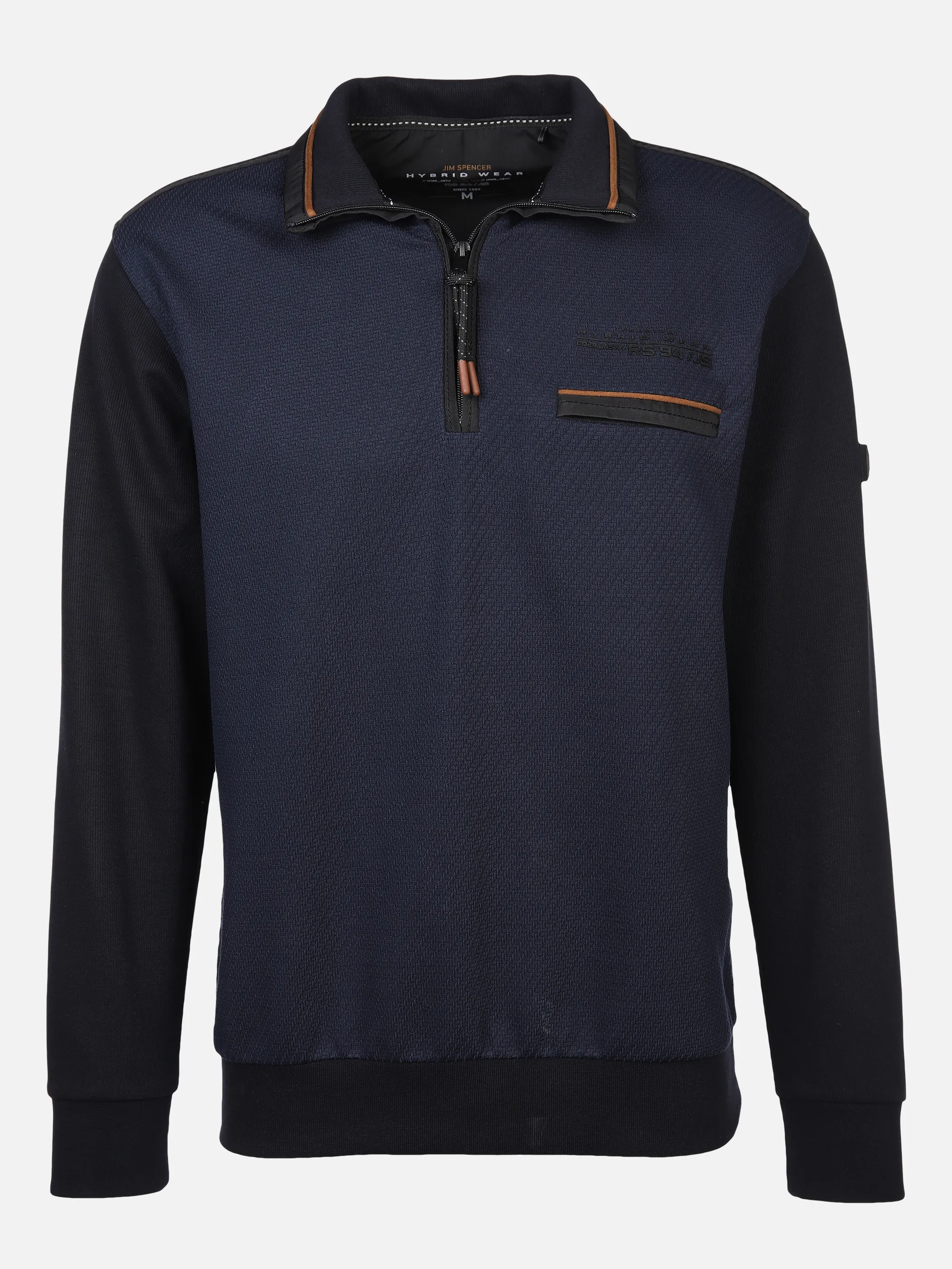 Jim Spencer He. Sweattroyer BT melange Blau 876043 BLUE MEL 1 Jim Spencer He. Sweattroyer BT melange Blau 876043 BLUE MEL 1