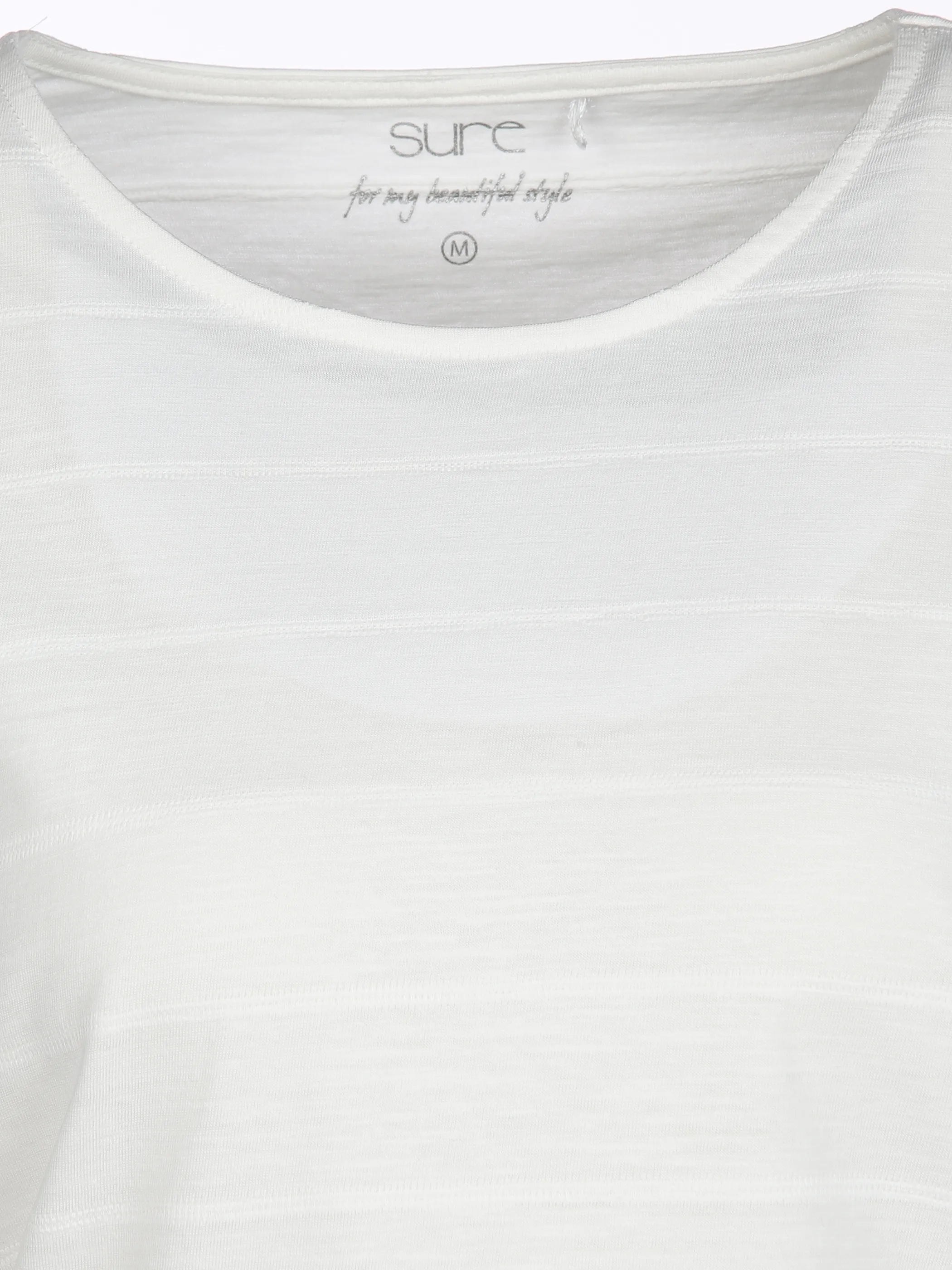 Sure Da-Struktur-T-Shirt Weiß 889316 OFFWHITE 3