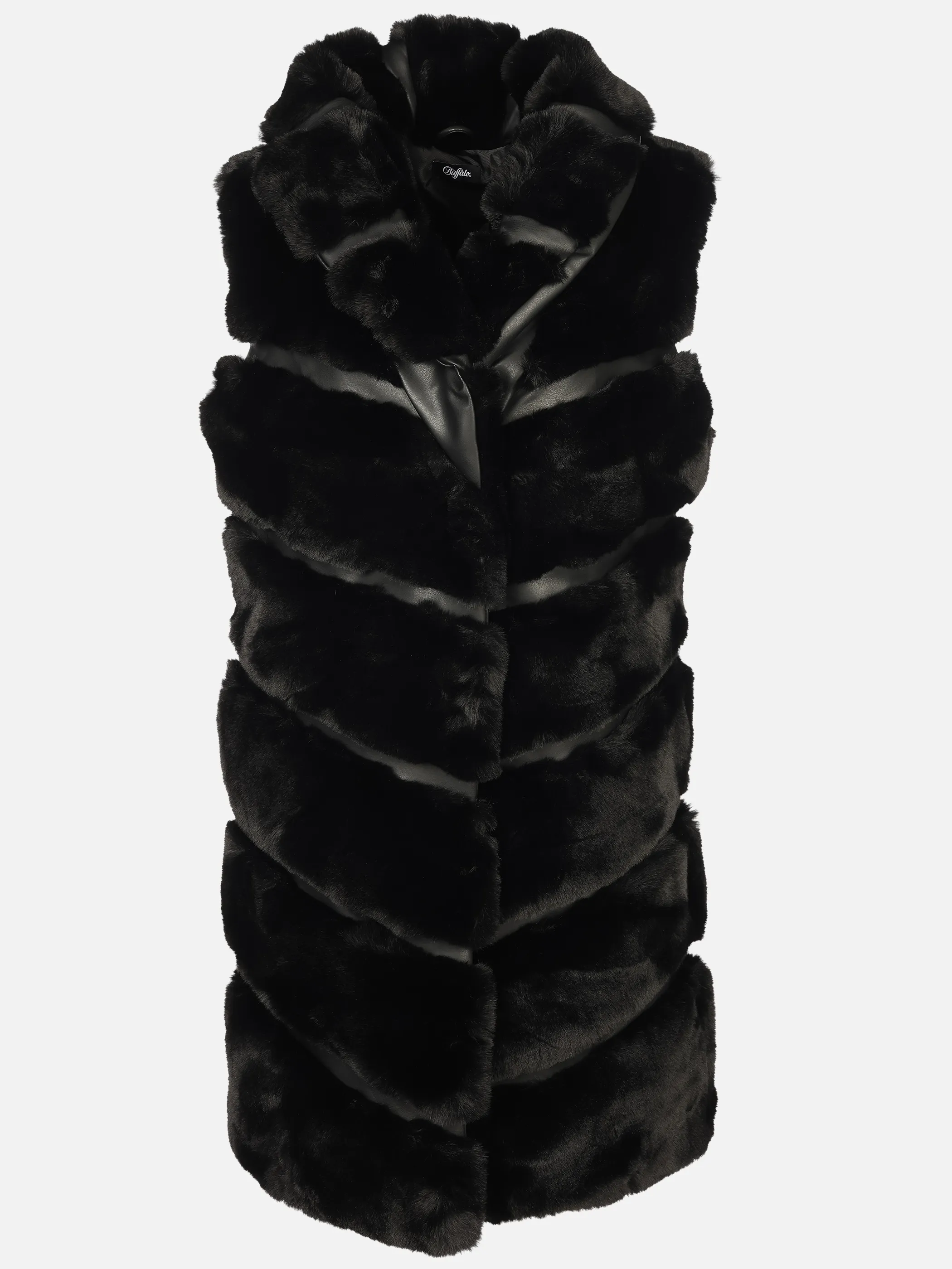 Lascana Fashion Lascana Fashion - Fellimitatweste Schwarz 940352 4688 1