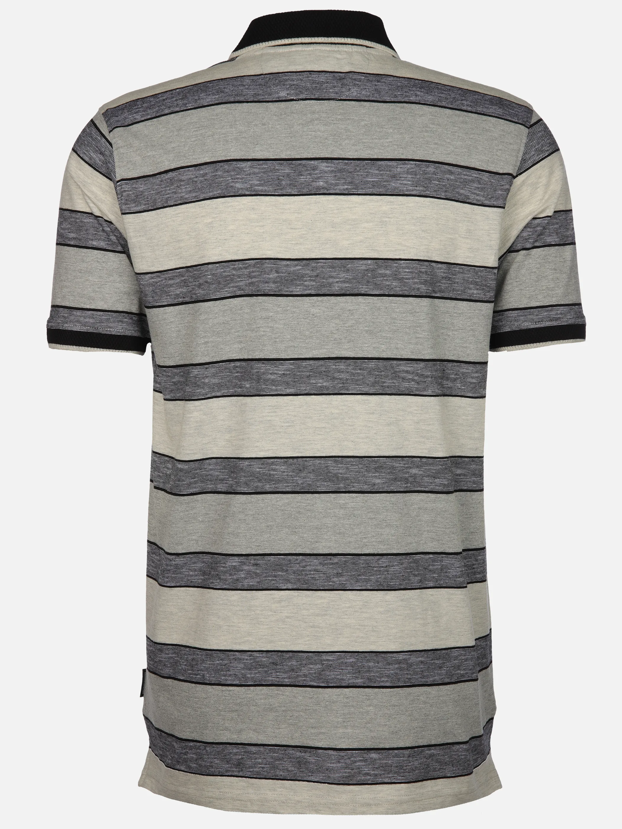 Jim Spencer He. Poloshirt 1/2 Arm Ringel Space Grau 910837 GRAPHIT 2