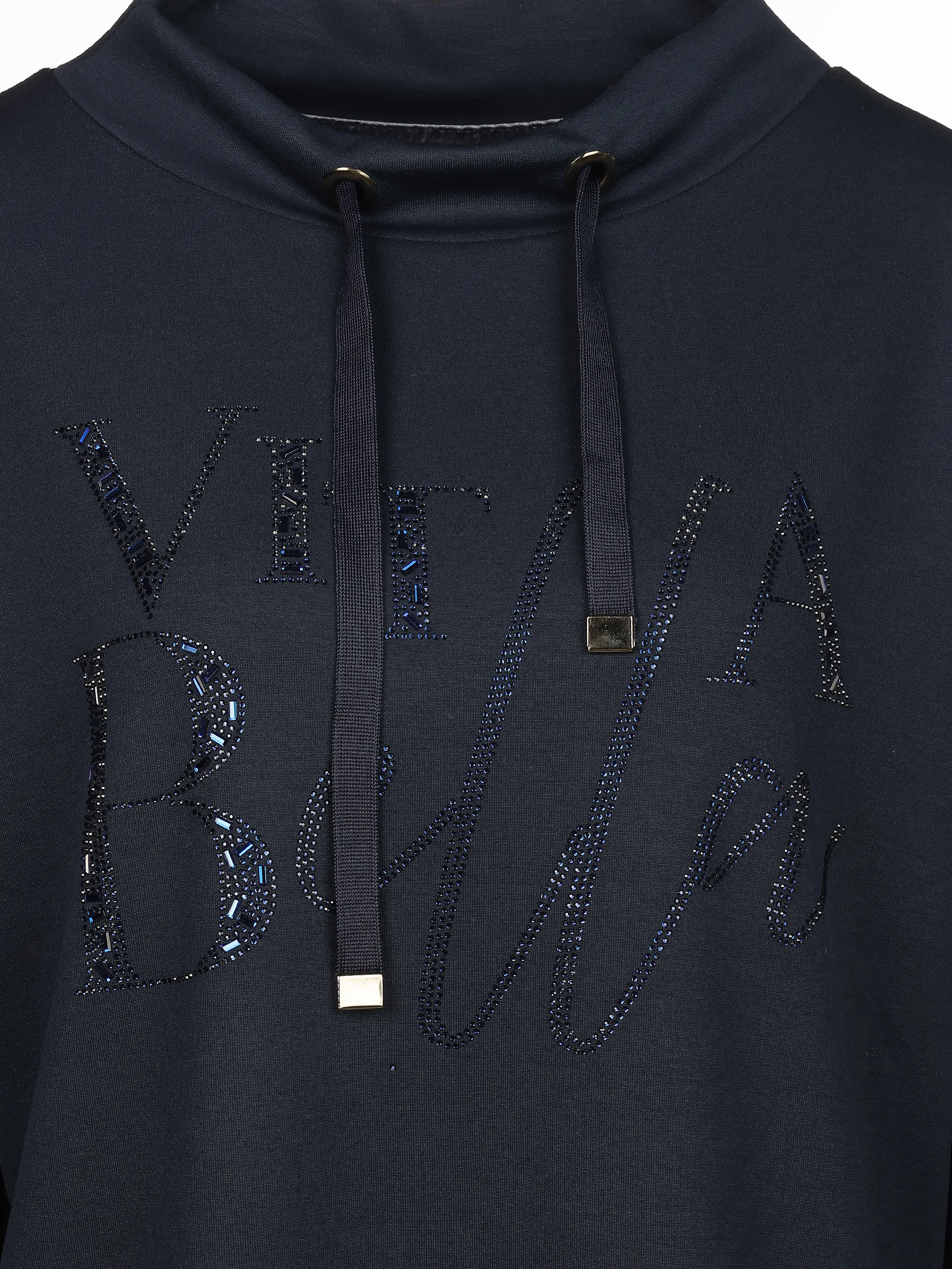 Lisa Tossa Da-Sweatshirt m. Stehkragen Marine 933525 SAPHIRE 3