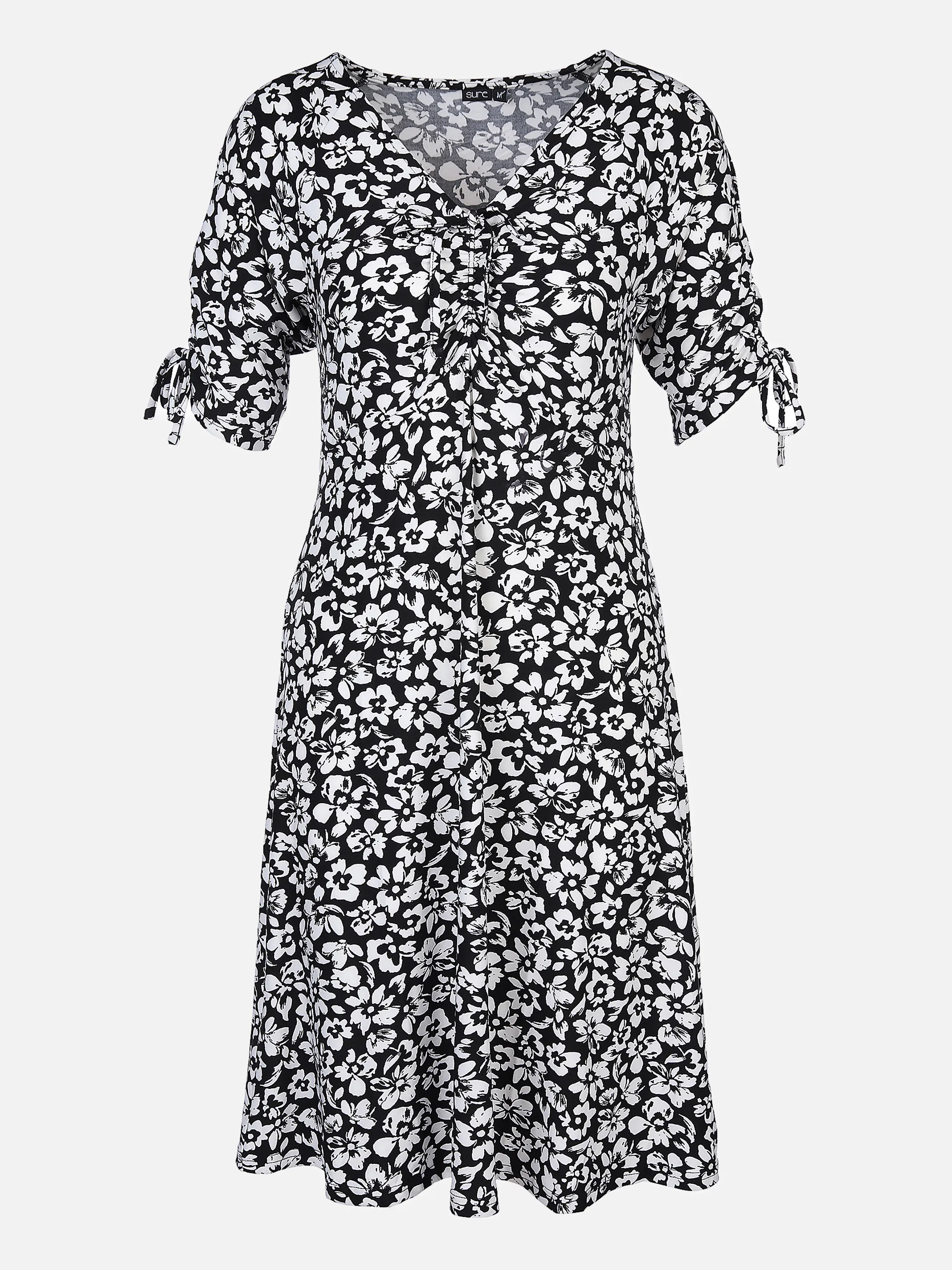 Sure Da-Shirtkleid m. Alloverprint Schwarz 864722 SCHWARZ 1
