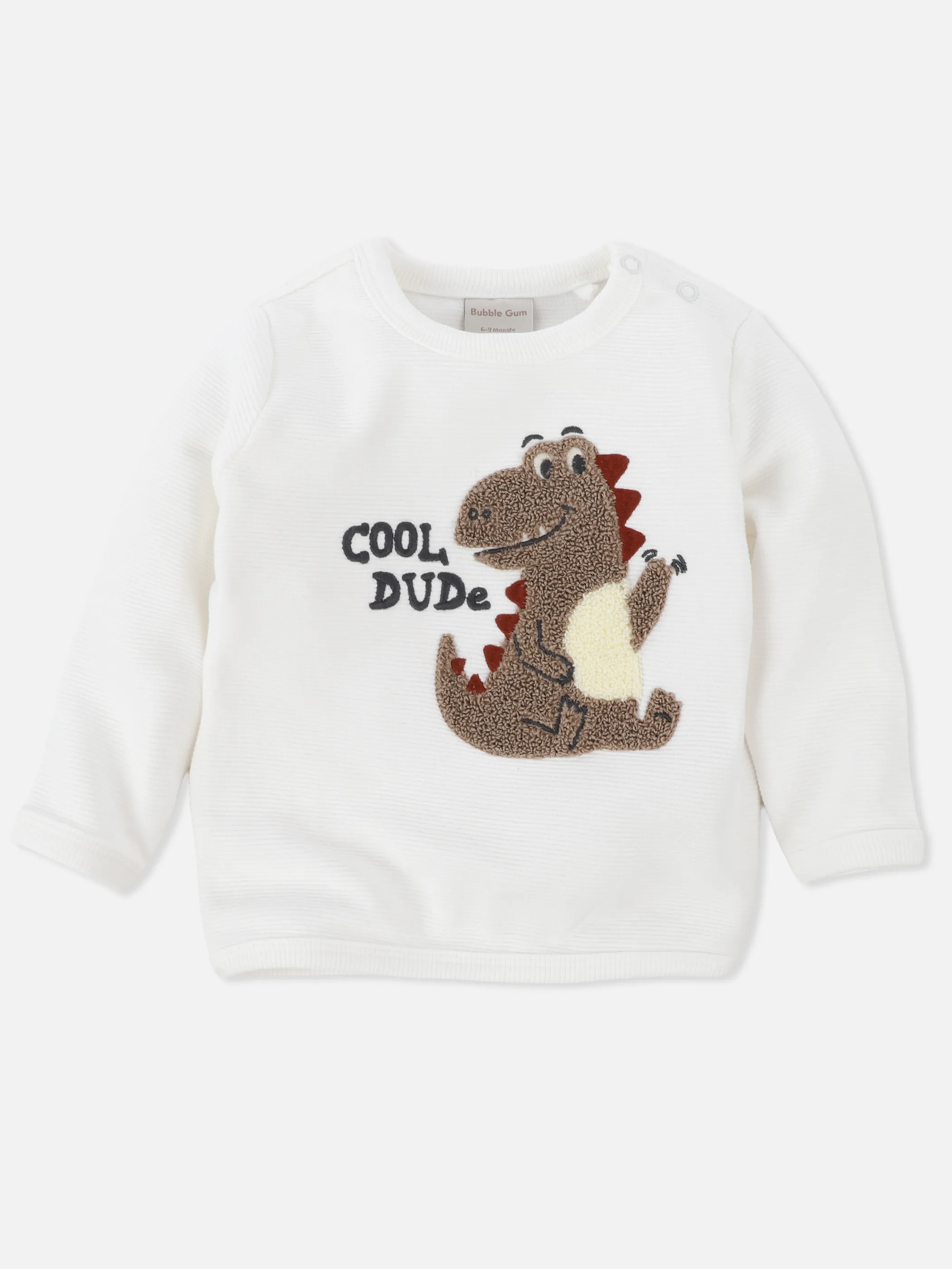 Bubble Gum BJ 2pcs Set Sweatshirt mit Dino Print und Joggpant Weiß 929707 SNOW WHITE 5