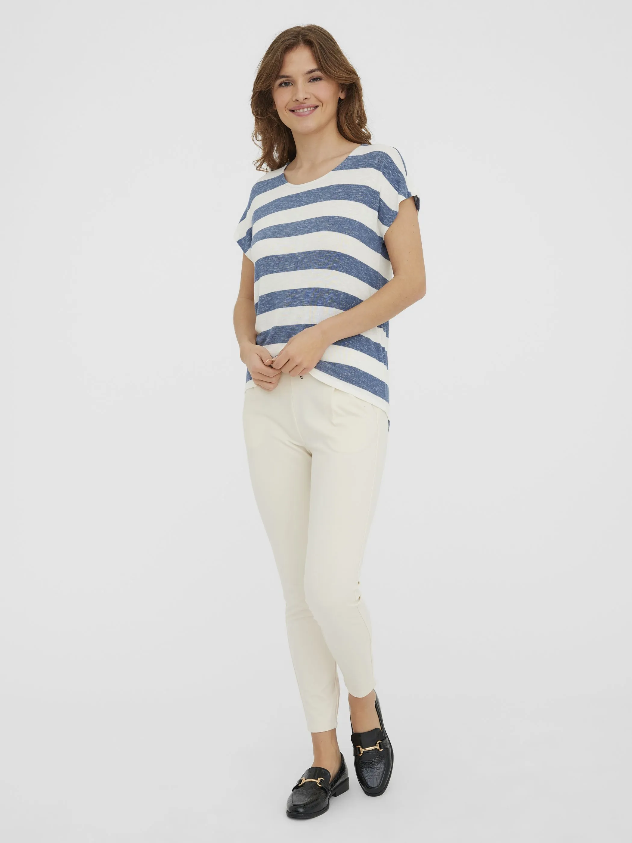 Vero Moda 10190017 VMWIDE STRIPE S/L TOP Blau 829850 189259021 4 Vero Moda 10190017 VMWIDE STRIPE S/L TOP Blau 829850 189259021 4