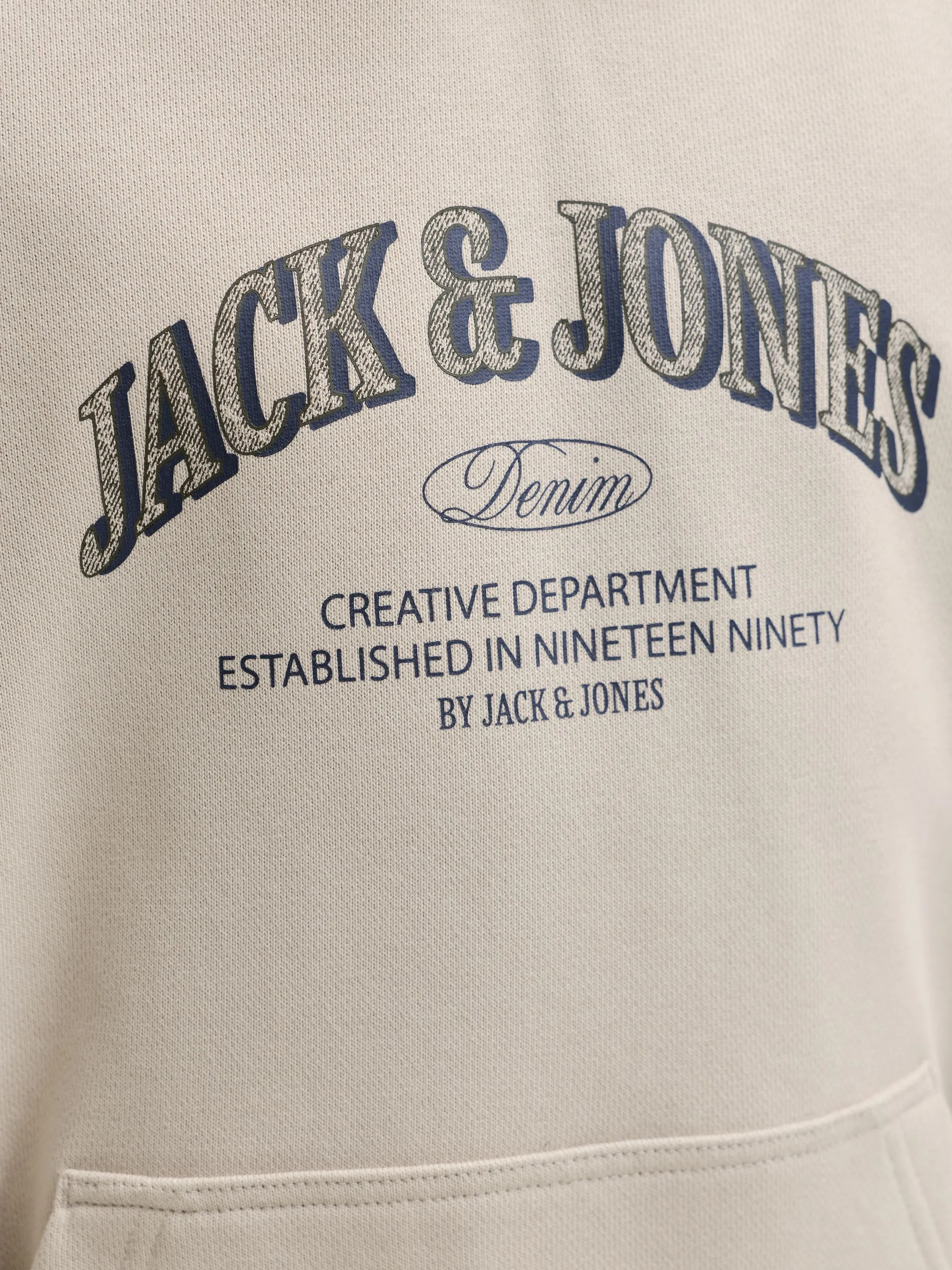 Jack&Jones Junior 12299617 JJEDENVER LOGO SWEAT HOOD JNR Braun 931425 176631 4