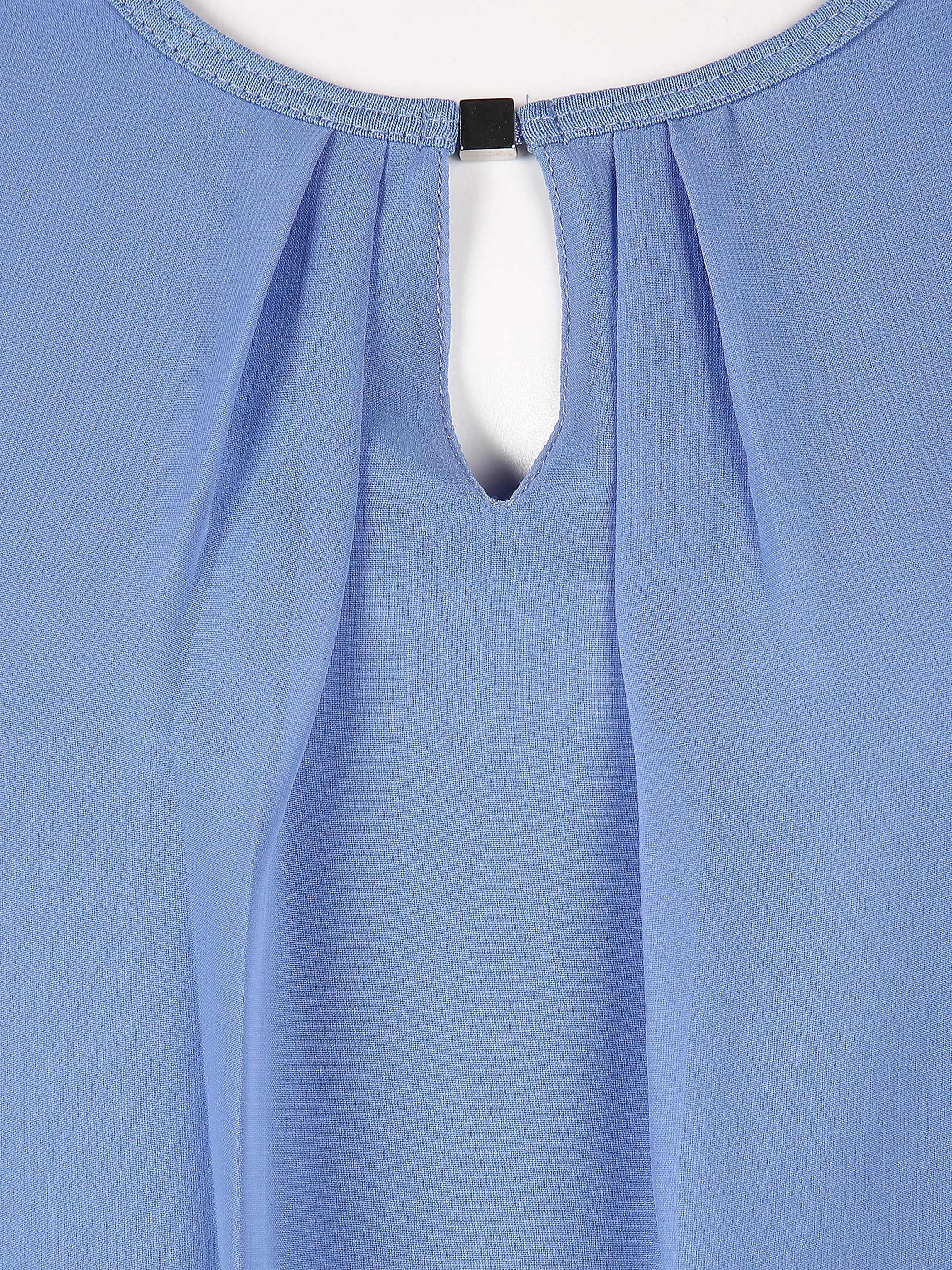 Lisa Tossa Da-Materialmix-Top m. Zierfalt Blau 822640 MID BLUE 3 Lisa Tossa Da-Materialmix-Top m. Zierfalt Blau 822640 MID BLUE 3