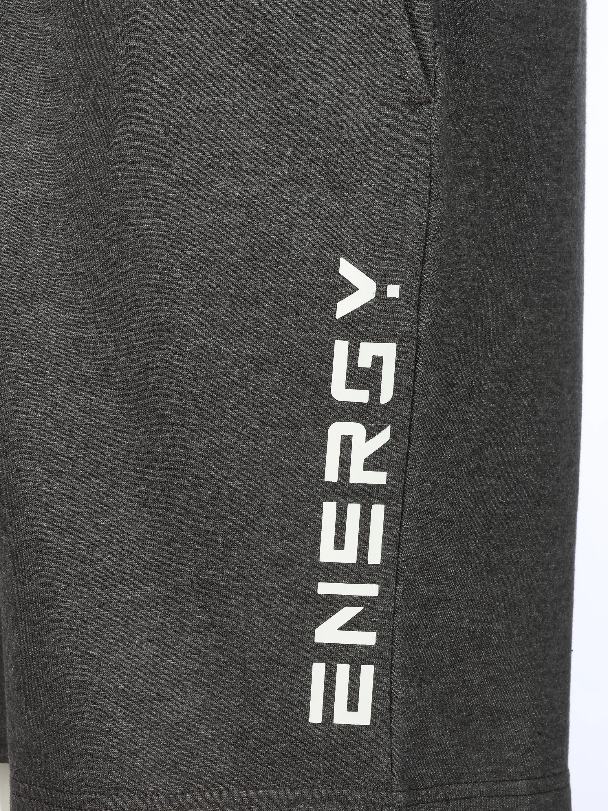 Grinario Sports He-Shorts ENERGY, French Terry Grau 923440 DARK GREY 4