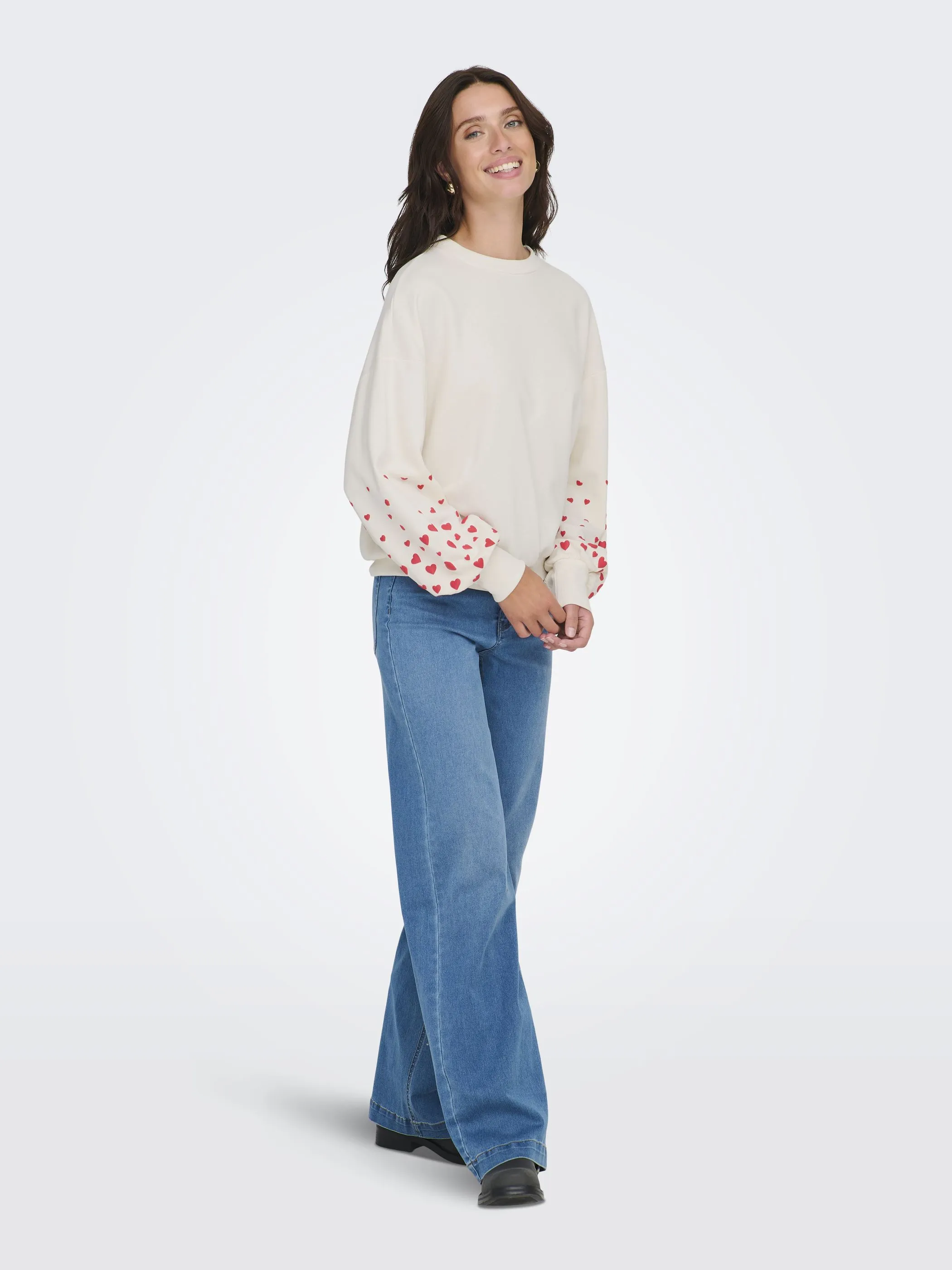 Only 15216364 ONLBROOKE L/S O-NECK Weiß 908282 177922027 1