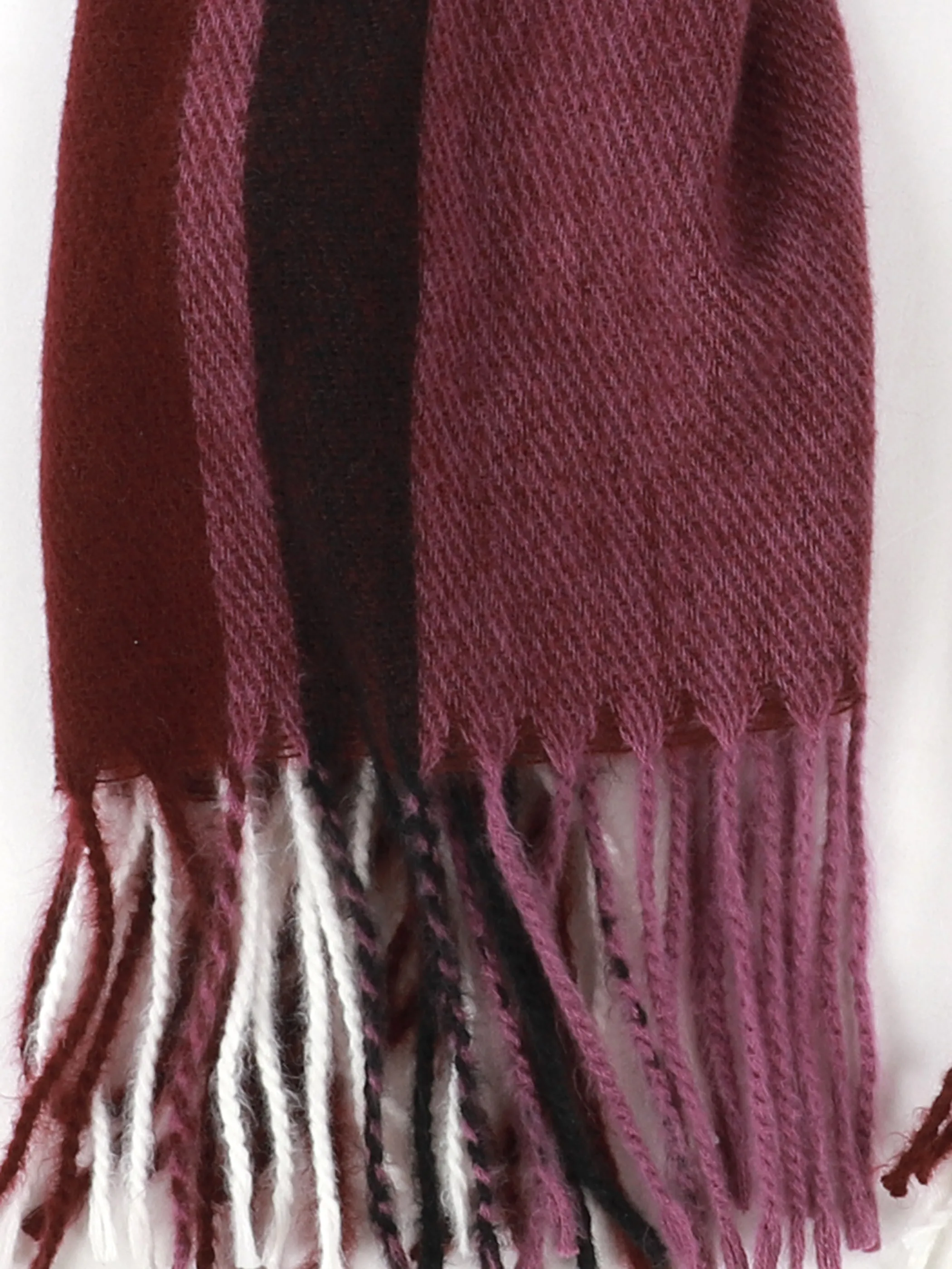 Sure Da-Karoschal m. Fransen Lila 929415 PURPLE 2