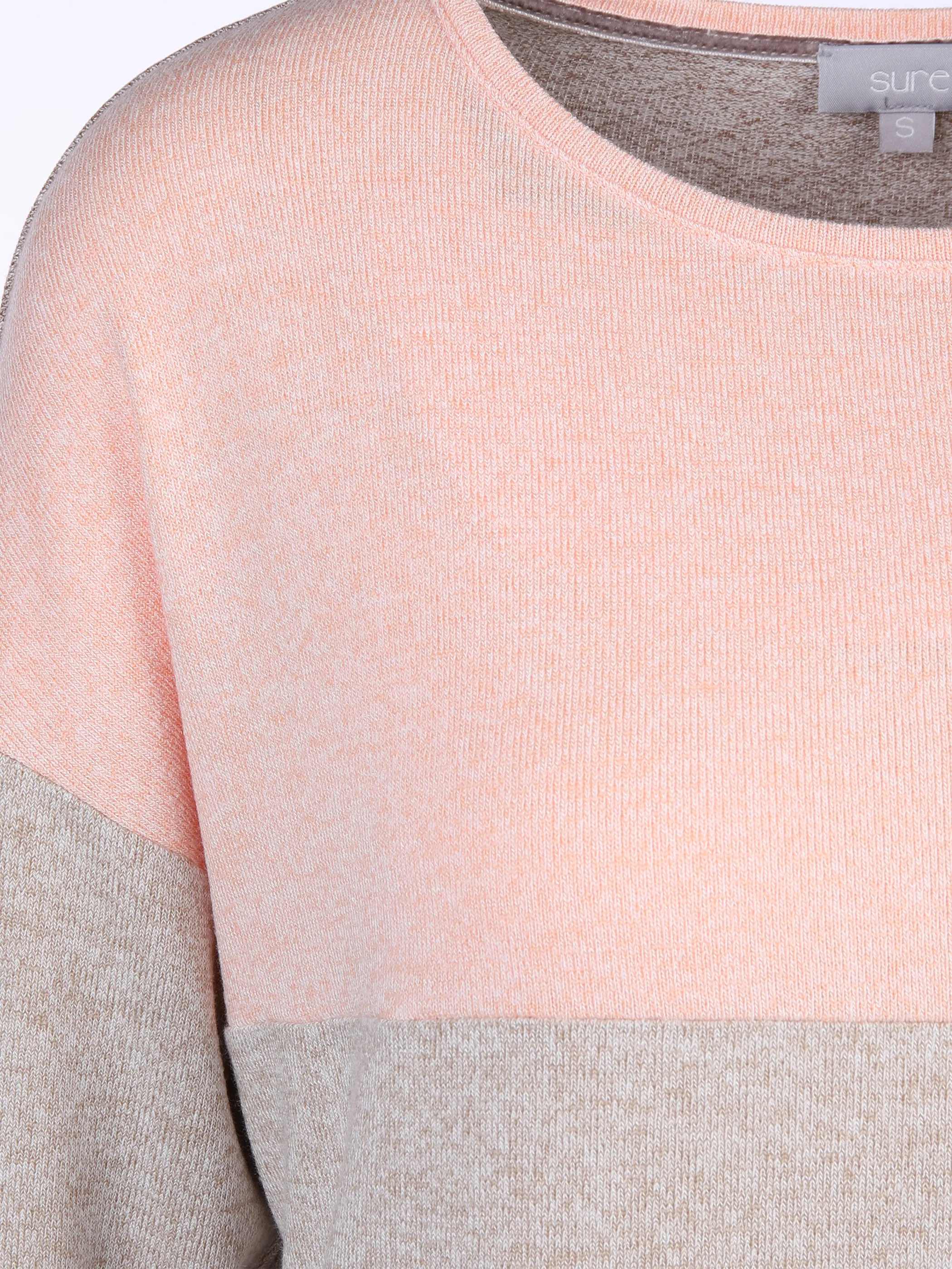 Sure Da-Colorblockingshirt 1/1 Arm Braun 874802 BEIGE 3