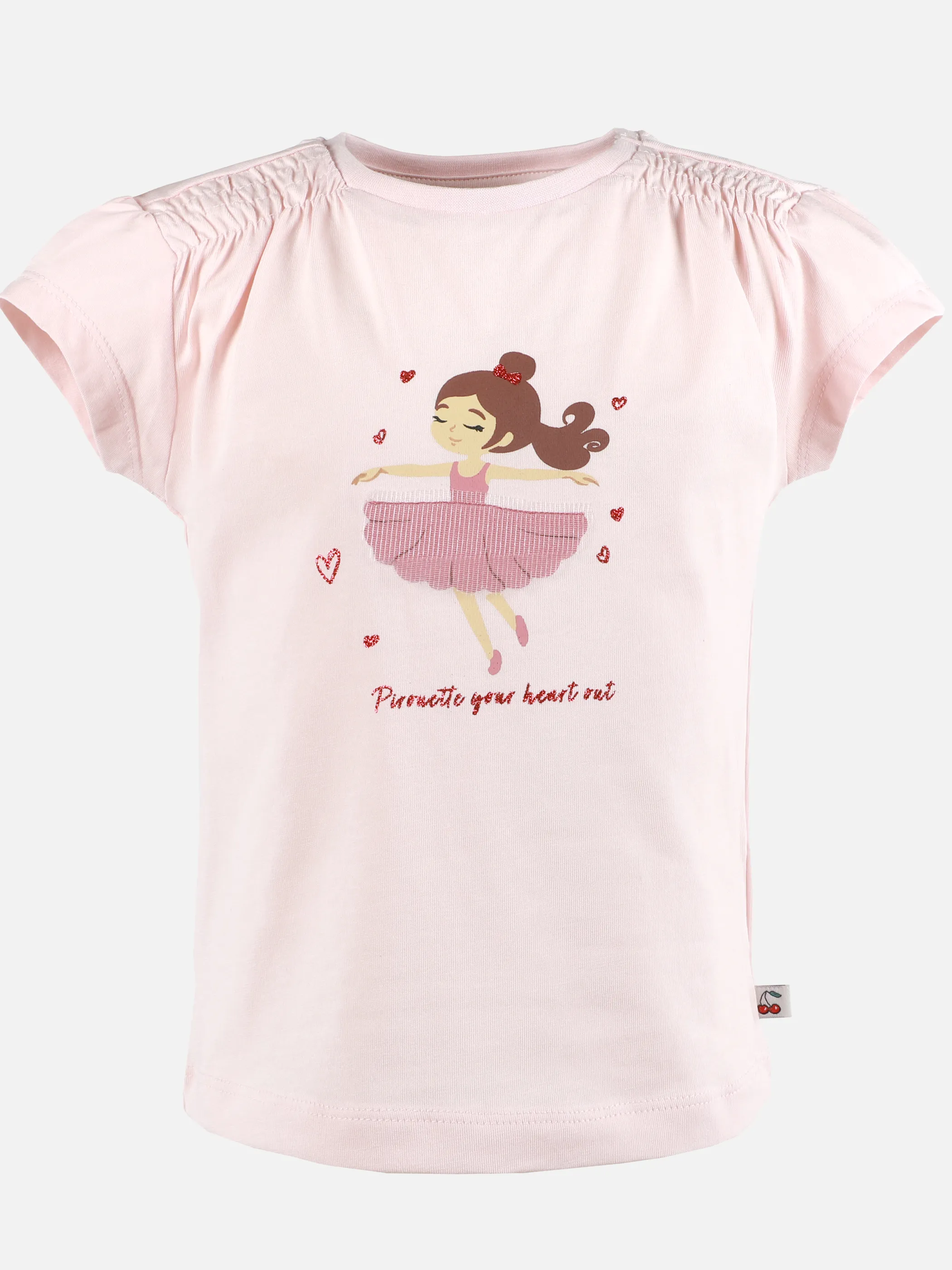 Bubble Gum KM T-Shirt mit Ballerina Print + Appli in rosa Rosa 906734 ROSA 1 Bubble Gum KM T-Shirt mit Ballerina Print + Appli in rosa Rosa 906734 ROSA 1