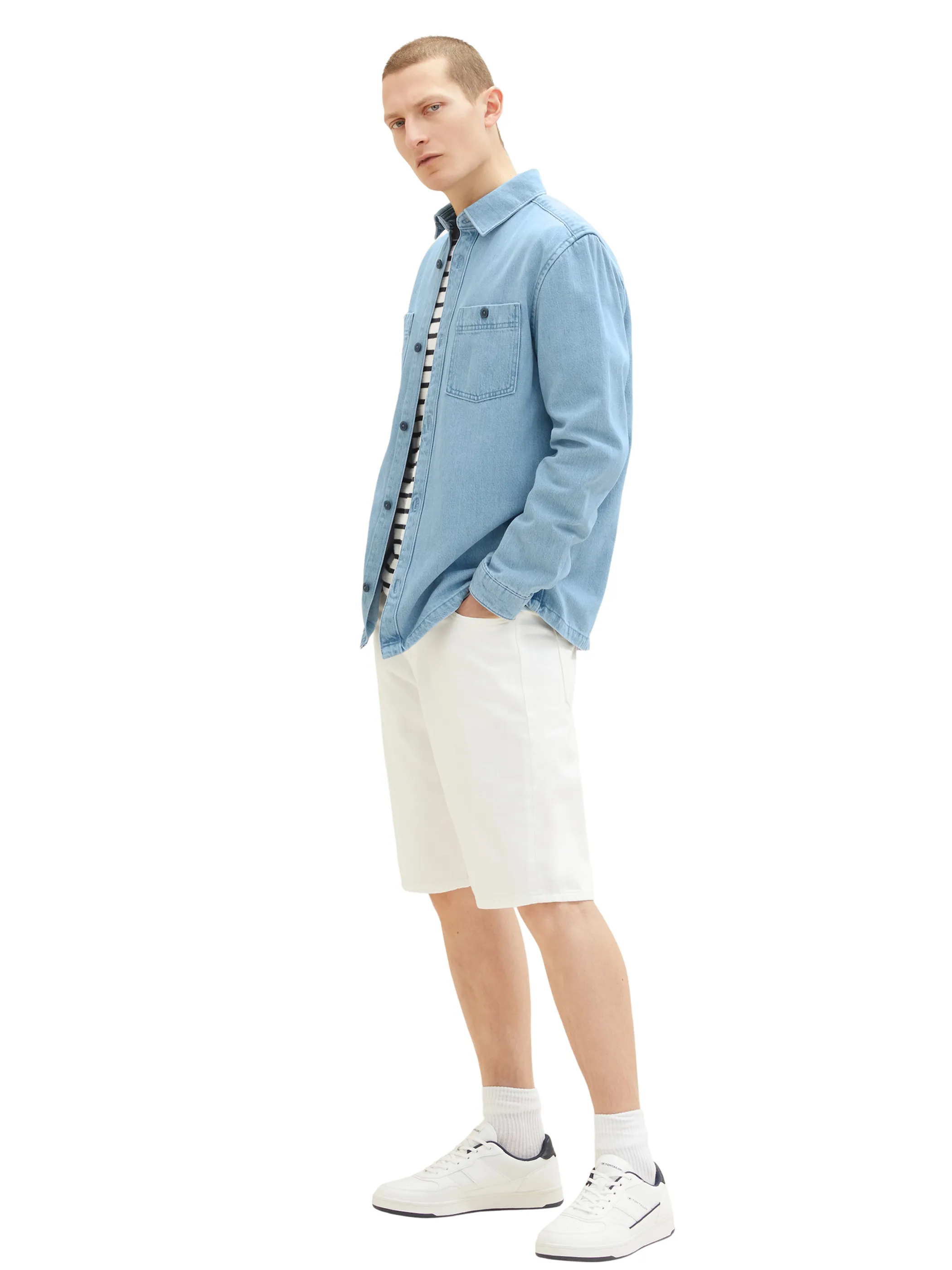 Tom Tailor 1036212 tencel denim overshirt Blau 880559 10118 4 Tom Tailor 1036212 tencel denim overshirt Blau 880559 10118 4
