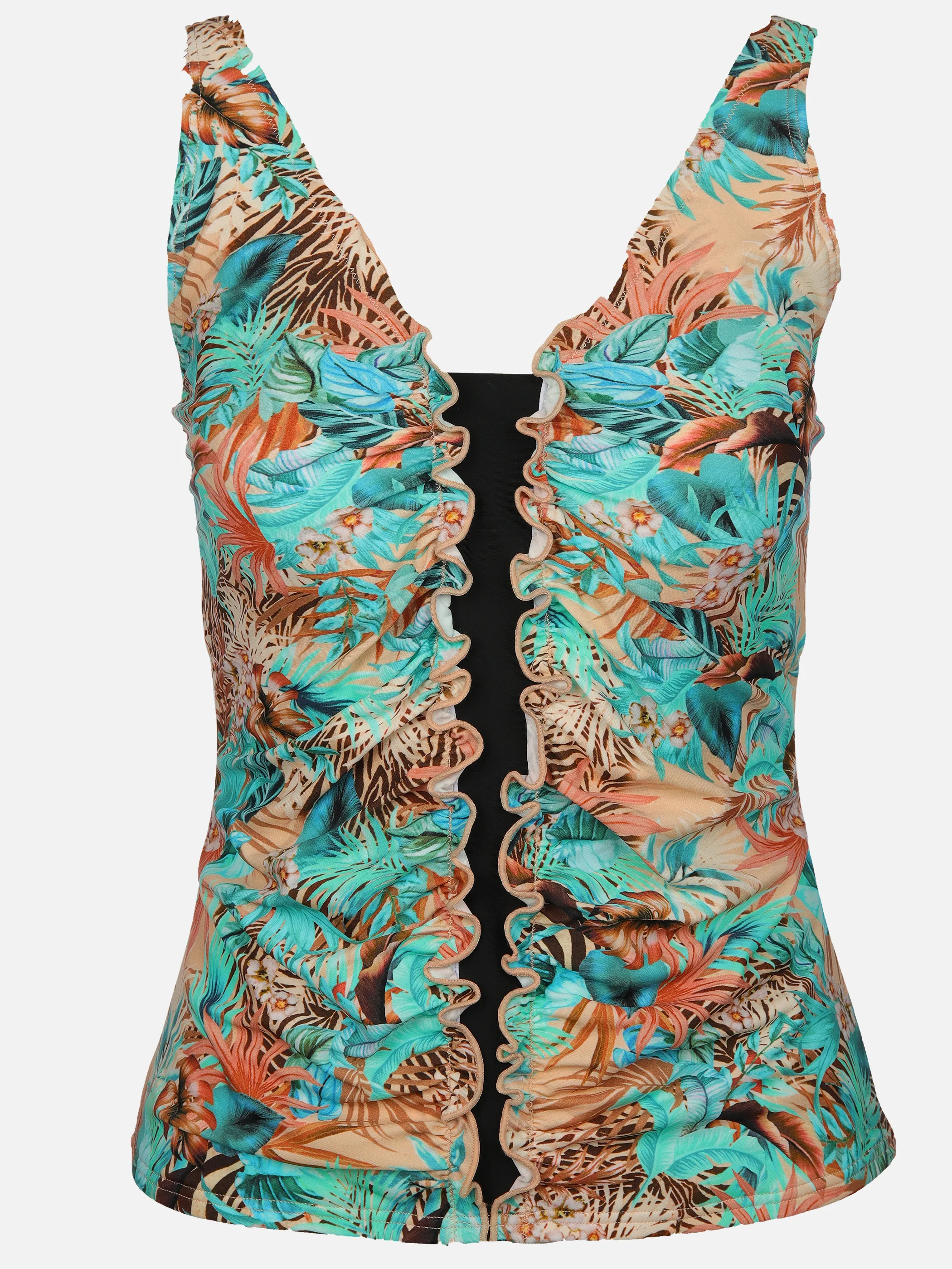 Grinario Sports Da-Tankini Top Grün 906212 AOP GREEN 1