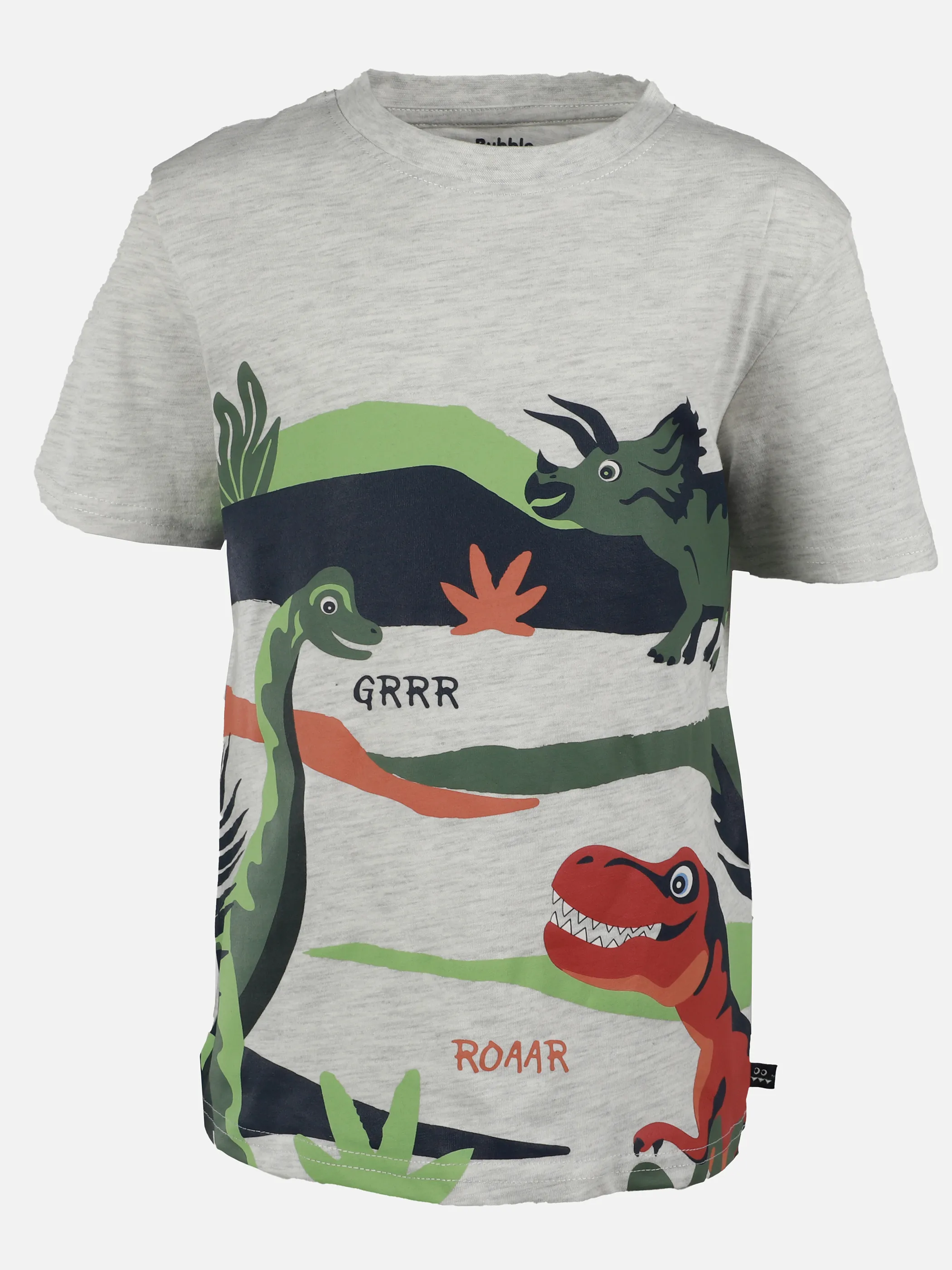 Bubble Gum KJ T-Shirt mit dino Print in grau Grau 908678 GRAU 1