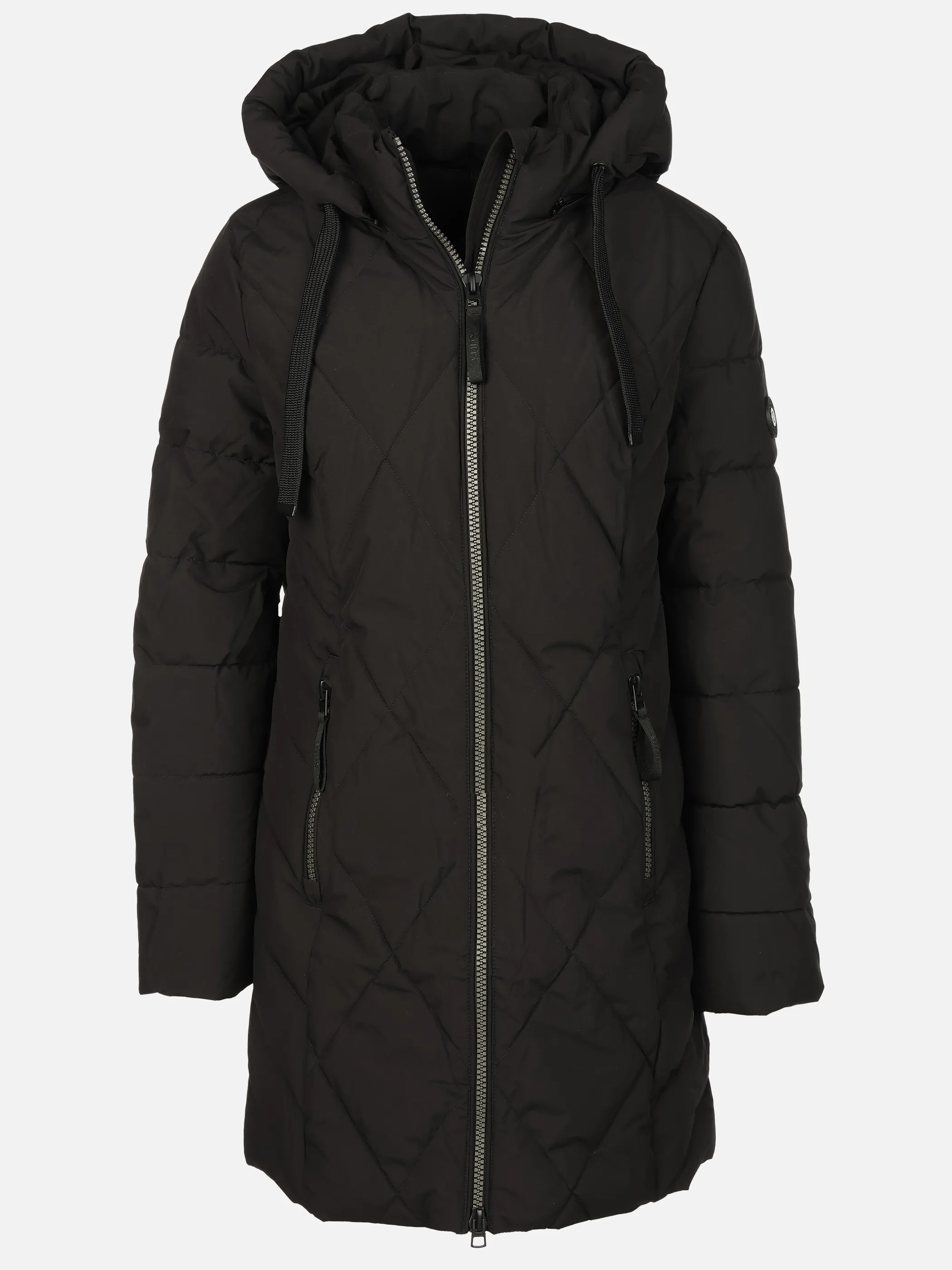 Sure Da-Steppmantel m. Kapuze Schwarz 913056 BLACK 1