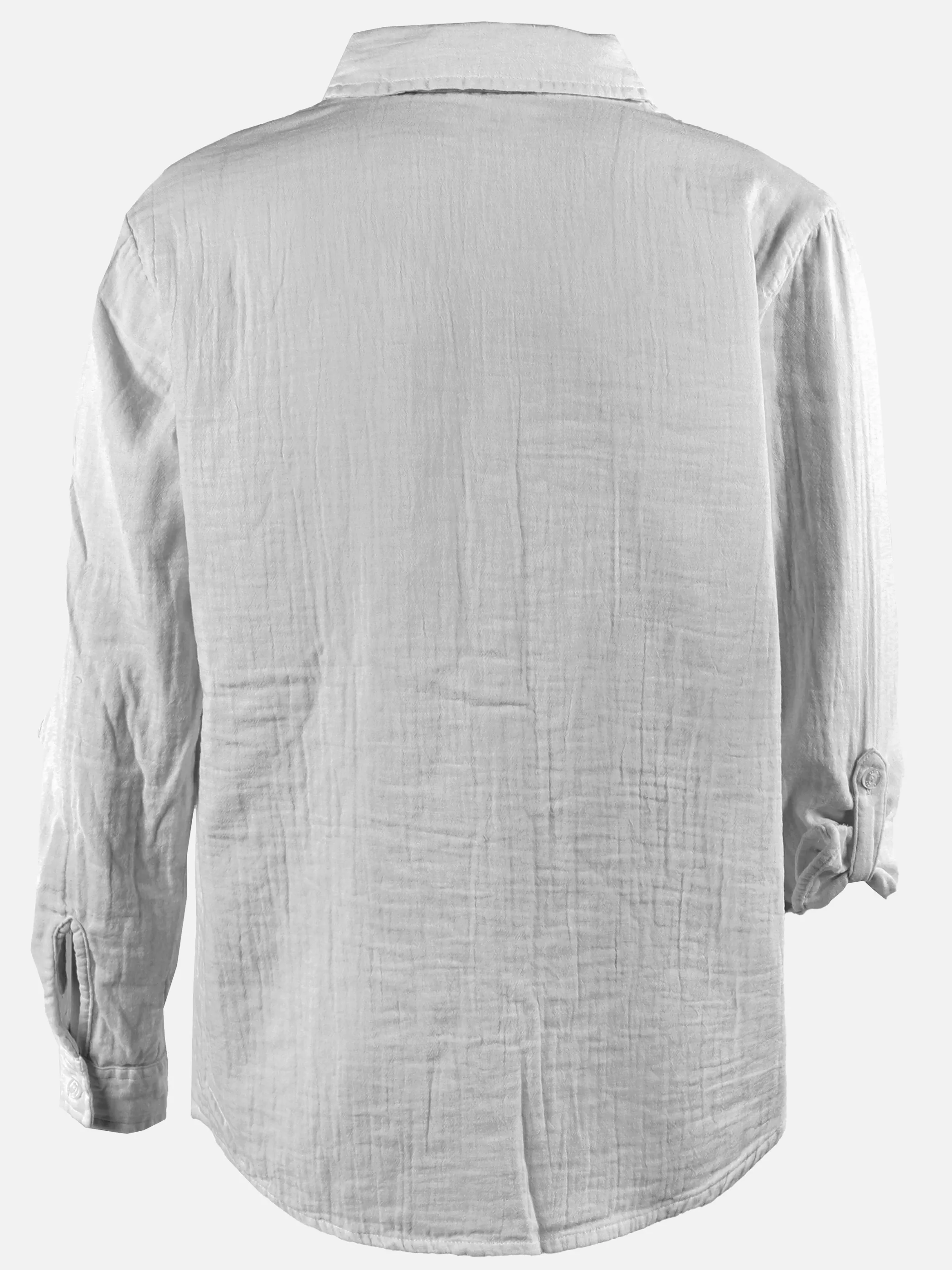 One Way JM Musselin Bluse in weiß und grau Grau 907402 GRAU 2