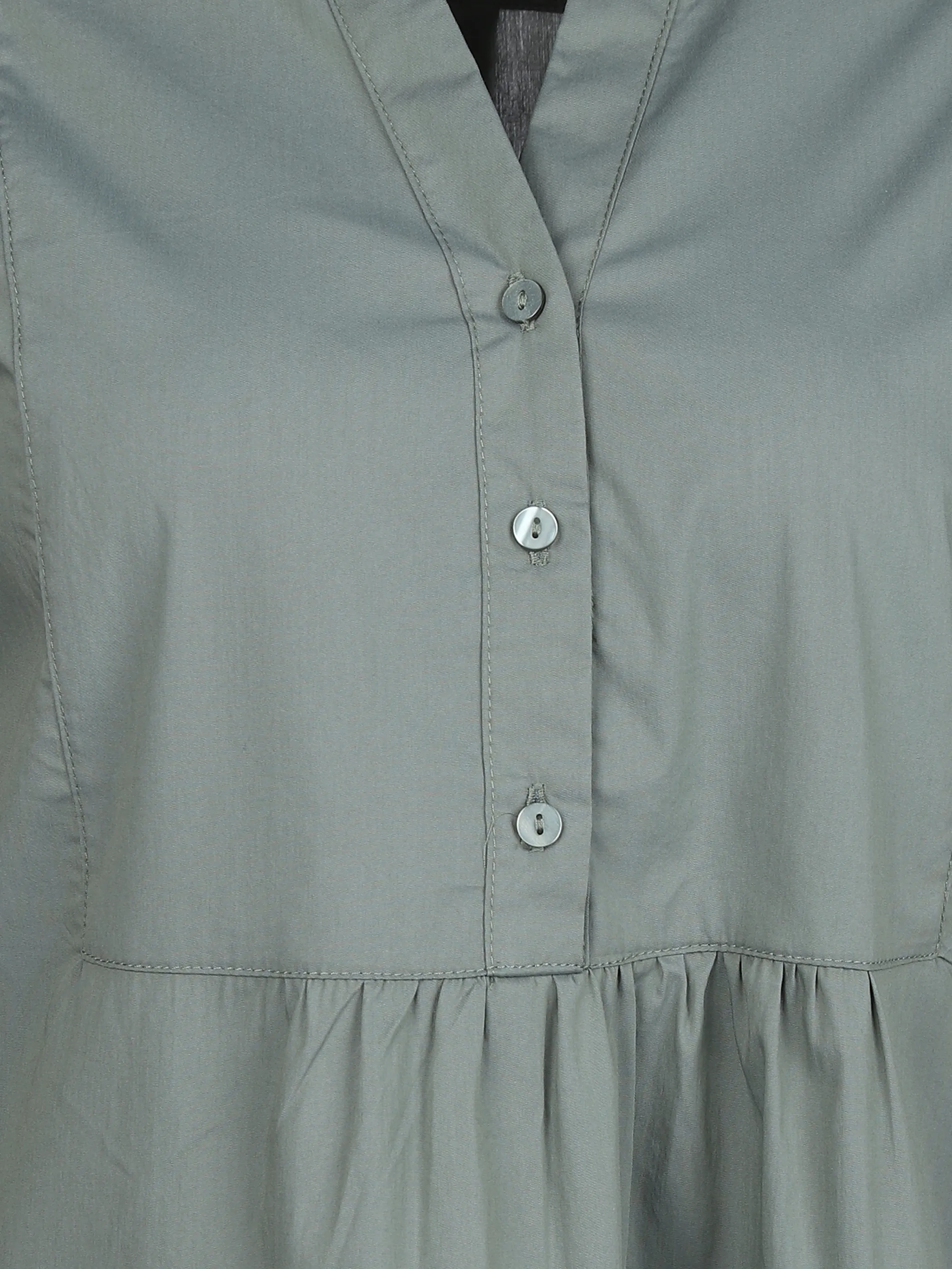 Lisa Tossa Da-Stufenkleid m. 3/4 Arm Grün 862729 OLIVE 3