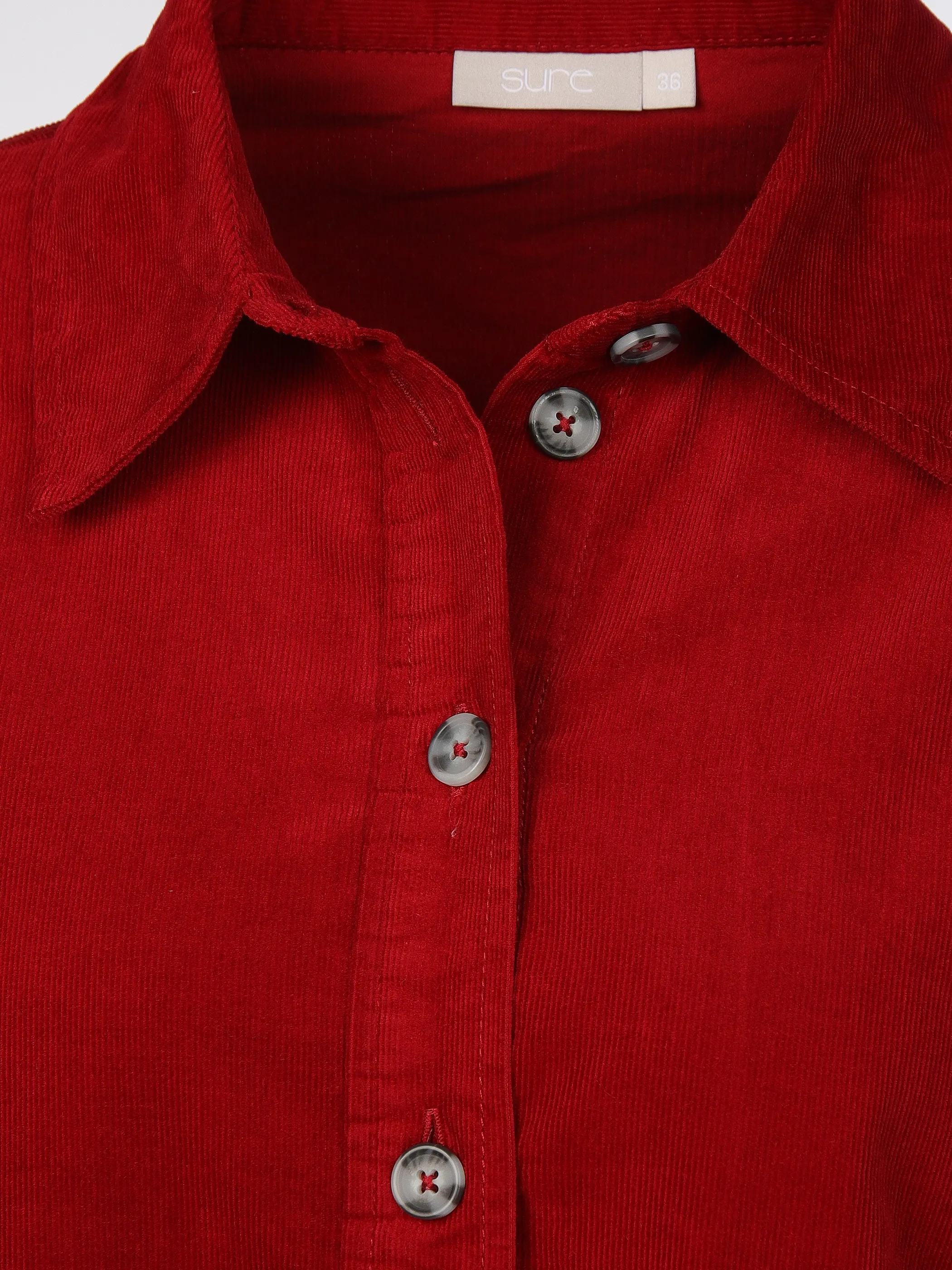 Sure Da-Cordbluse Rot 913315 BORDEAUX 3
