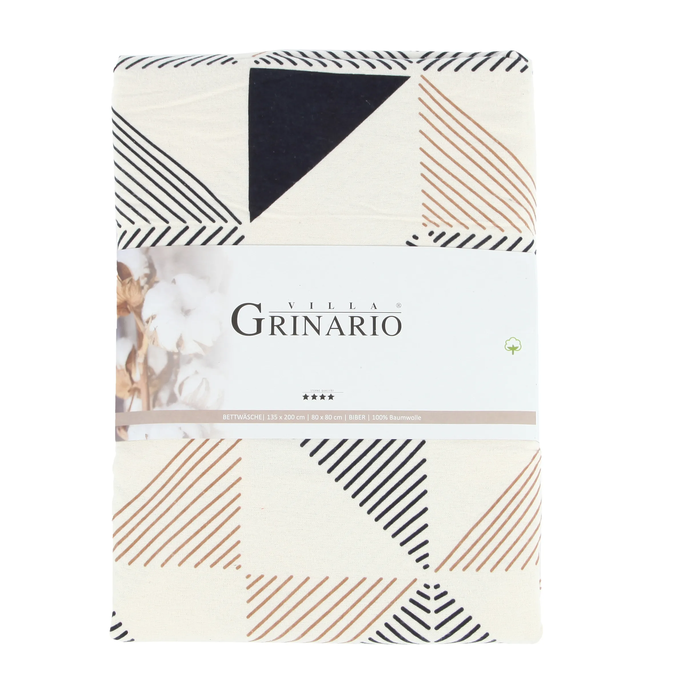 Villa Grinario Biber Bettwäsch flanell AOP Weiß 882059 OFFWHITE 2 Villa Grinario Biber Bettwäsch flanell AOP Weiß 882059 OFFWHITE 2