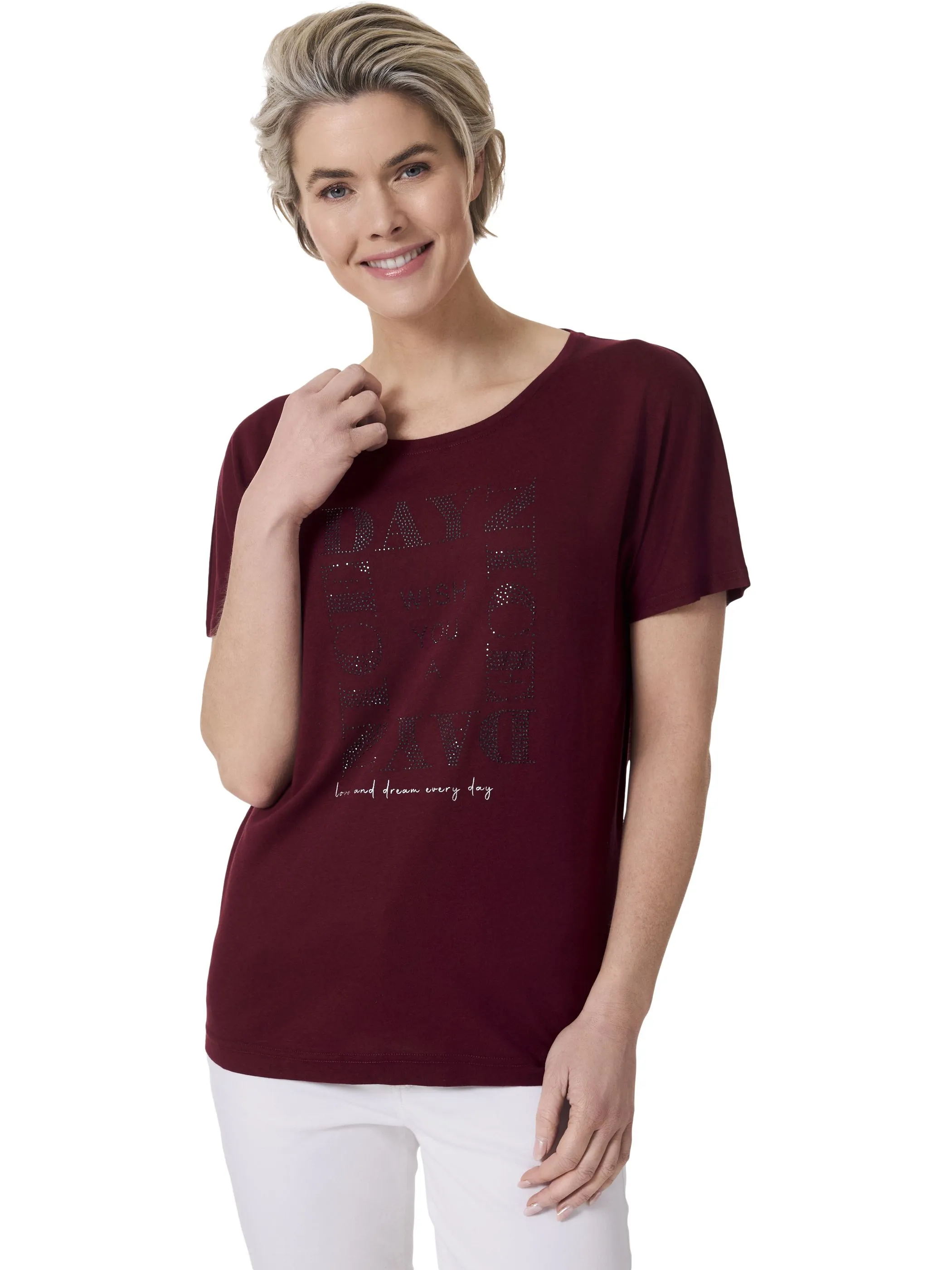 Stooker DOB 23130010003555 Da. T-Shirts / Rot 911313 3555 4