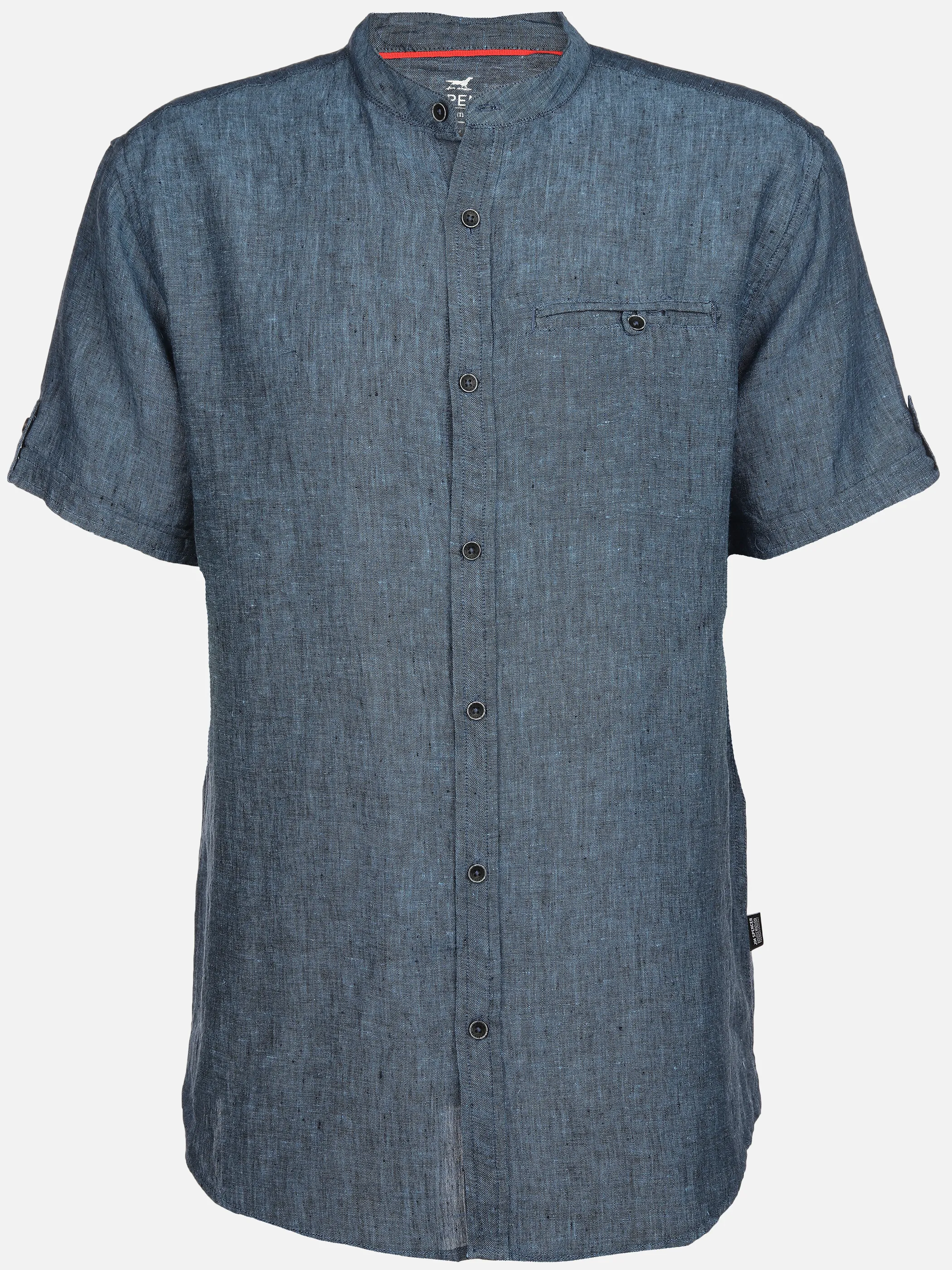 Jim Spencer He. Leinenhemd 1/2 Arm Steh Blau 892985 DK BLUE 1 Jim Spencer He. Leinenhemd 1/2 Arm Steh Blau 892985 DK BLUE 1