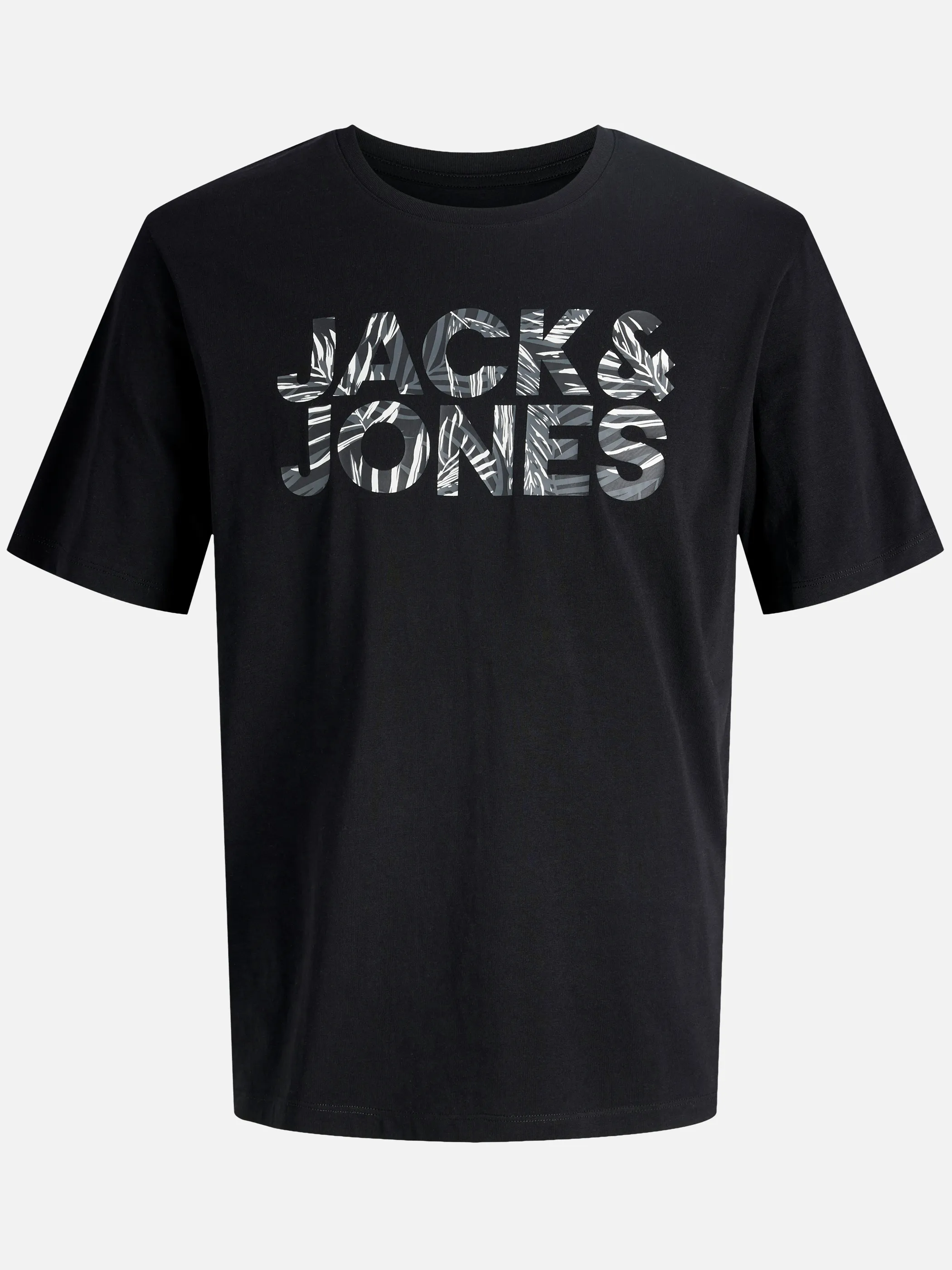 Jack Jones 12288536 JJEJEFF LOGO TEE SS S Schwarz 922266 178012 3