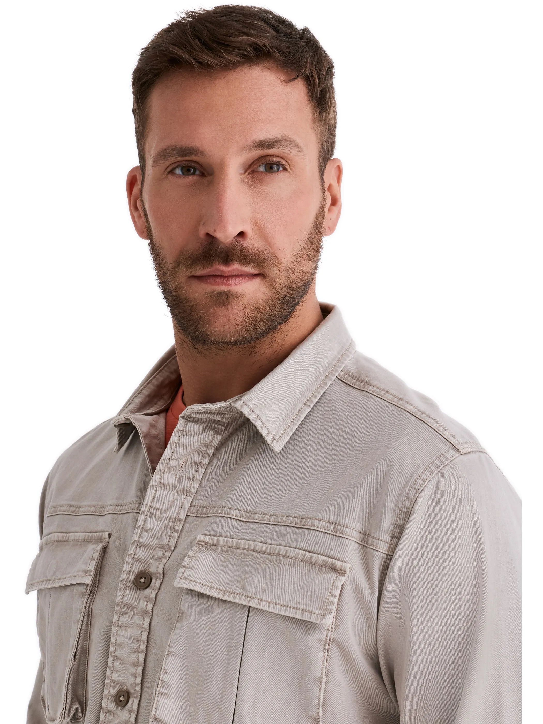 HERO by John Medoox 73130190001283 He. Bluse/Hemd, Beige 928388 1283 3