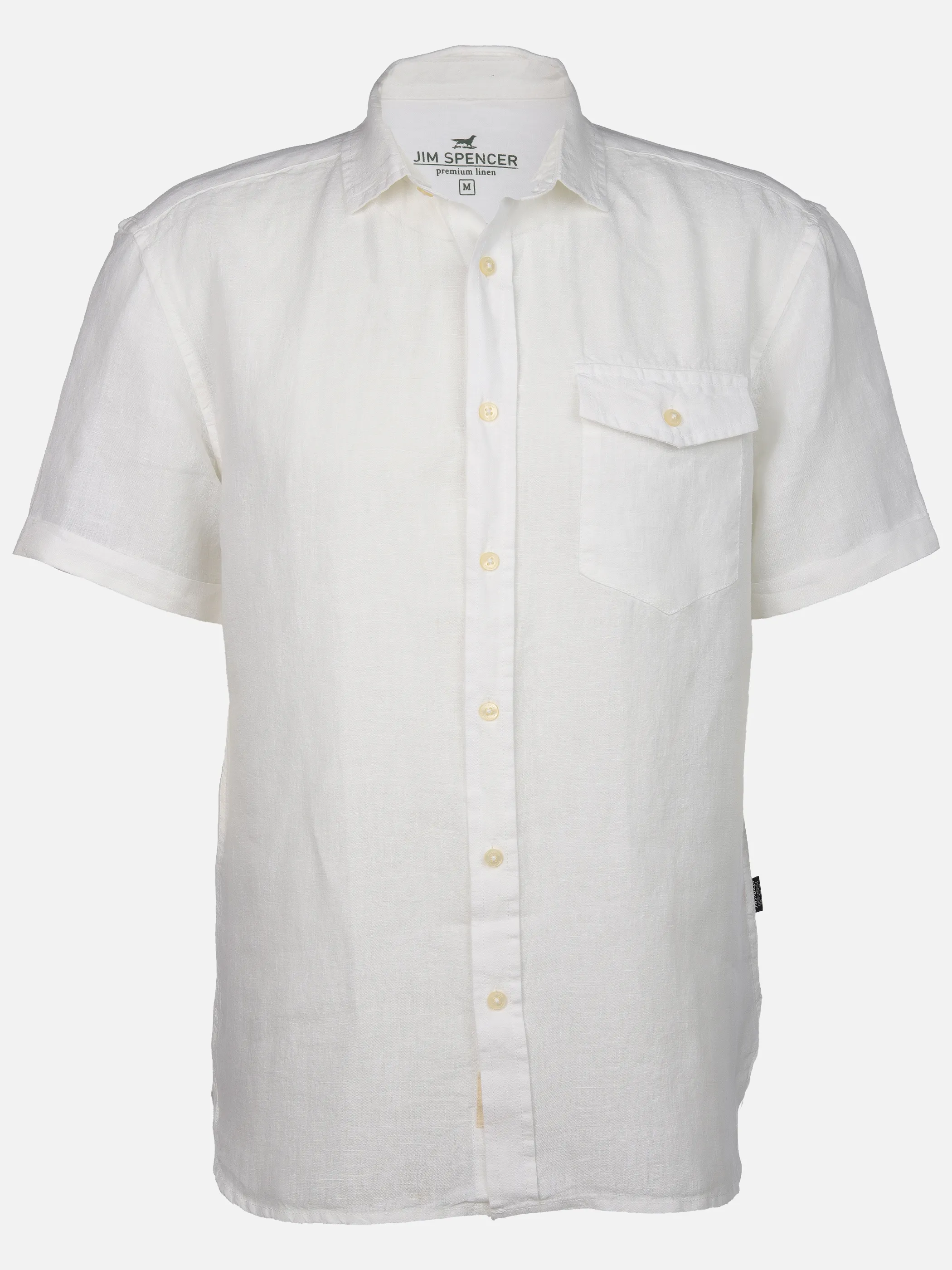 Jim Spencer He. Leinenhemd 1/2 Arm BT Weiß 908754 WHITE 1 Jim Spencer He. Leinenhemd 1/2 Arm BT Weiß 908754 WHITE 1