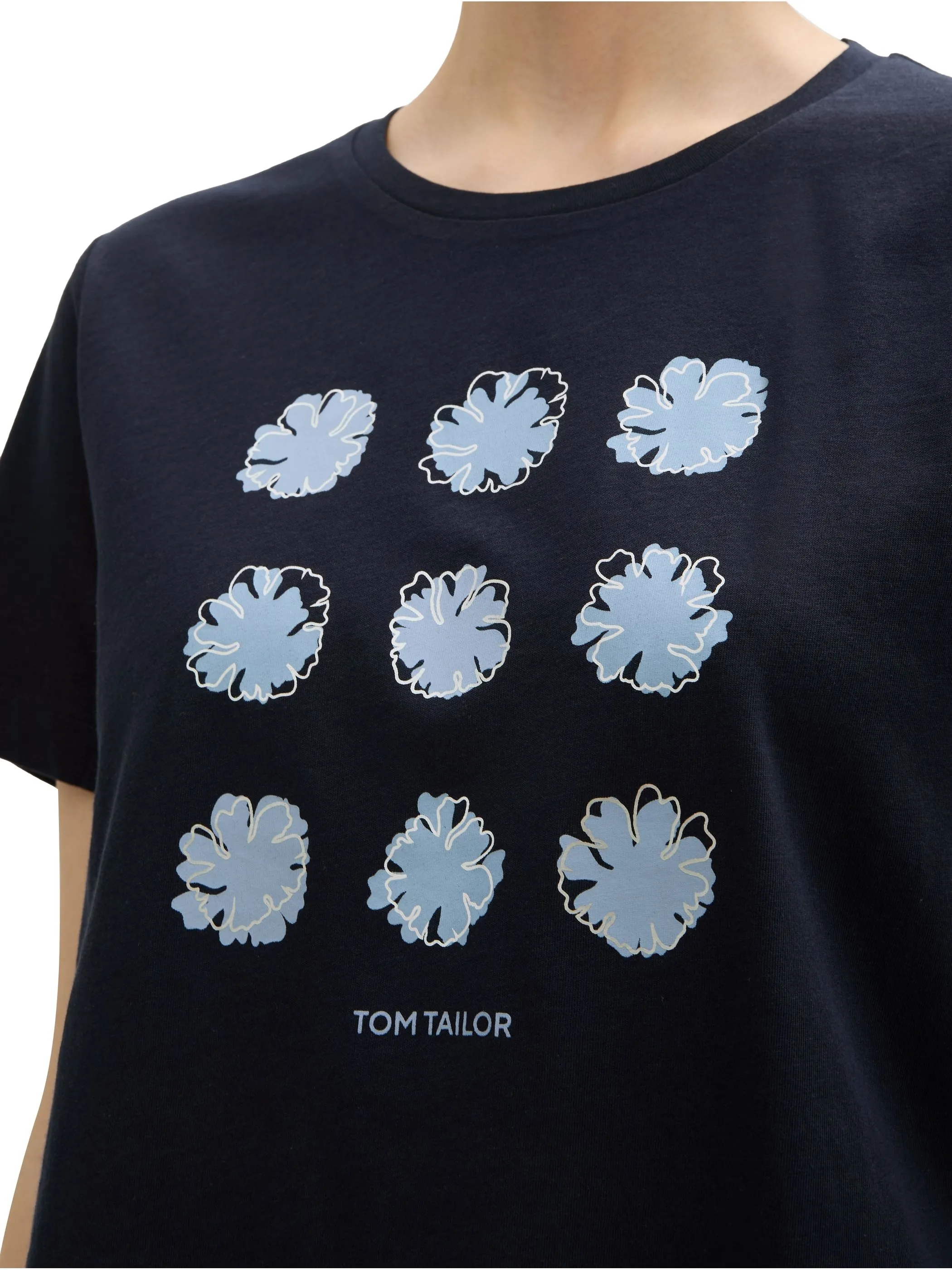 Tom Tailor 1045534 NOS T-shirt basic crew neck Blau 905964 10668 3
