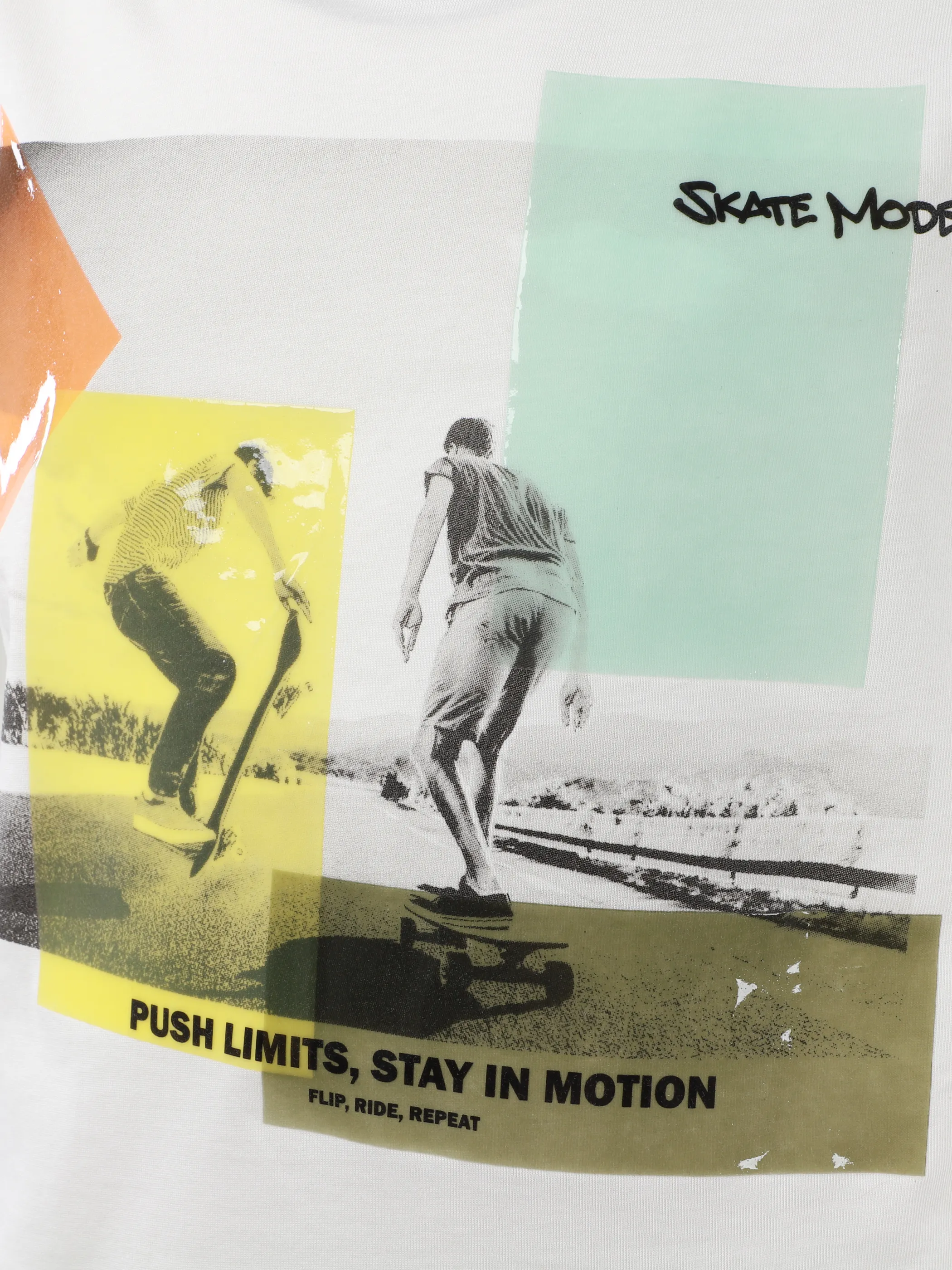 One Way TB T-SHirt mit Skater FP in beige Beige 922300 BEIGE 3