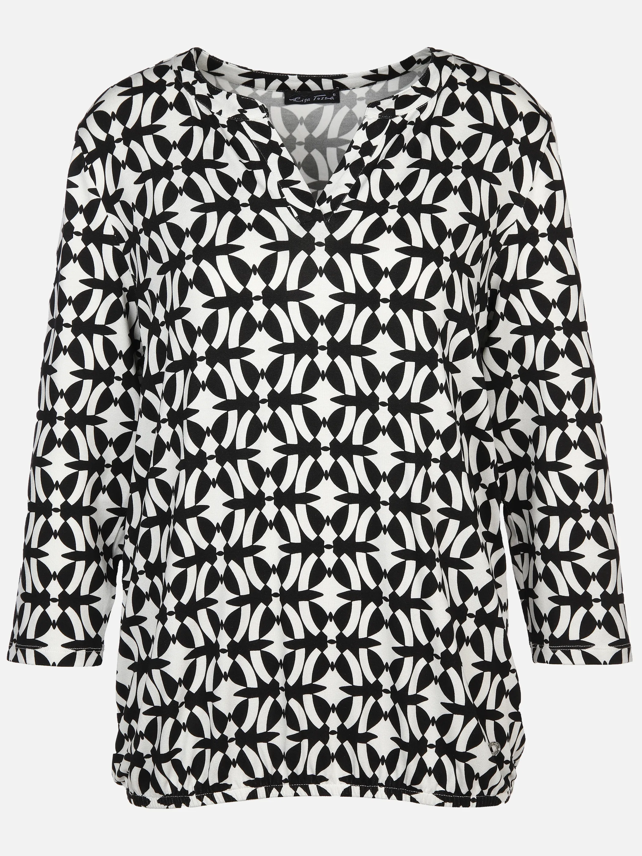 Lisa Tossa Da. Print-Shirt m. 3/4 Arm Schwarz 901360 GRAFIK 1 Lisa Tossa Da. Print-Shirt m. 3/4 Arm Schwarz 901360 GRAFIK 1