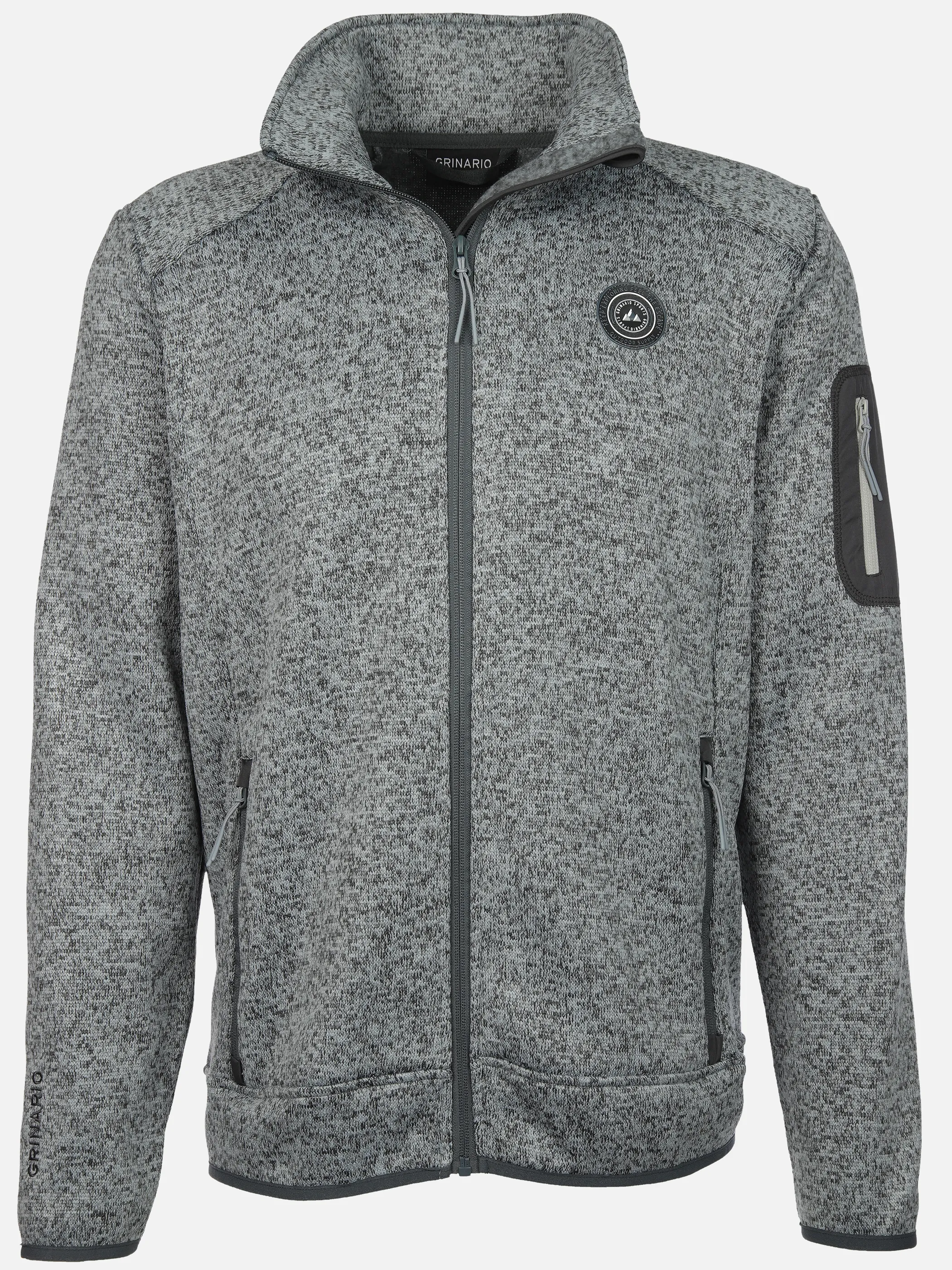 Grinario Sports He- Fleece Jacke Silber 912674 GREY 1 Grinario Sports He- Fleece Jacke Silber 912674 GREY 1