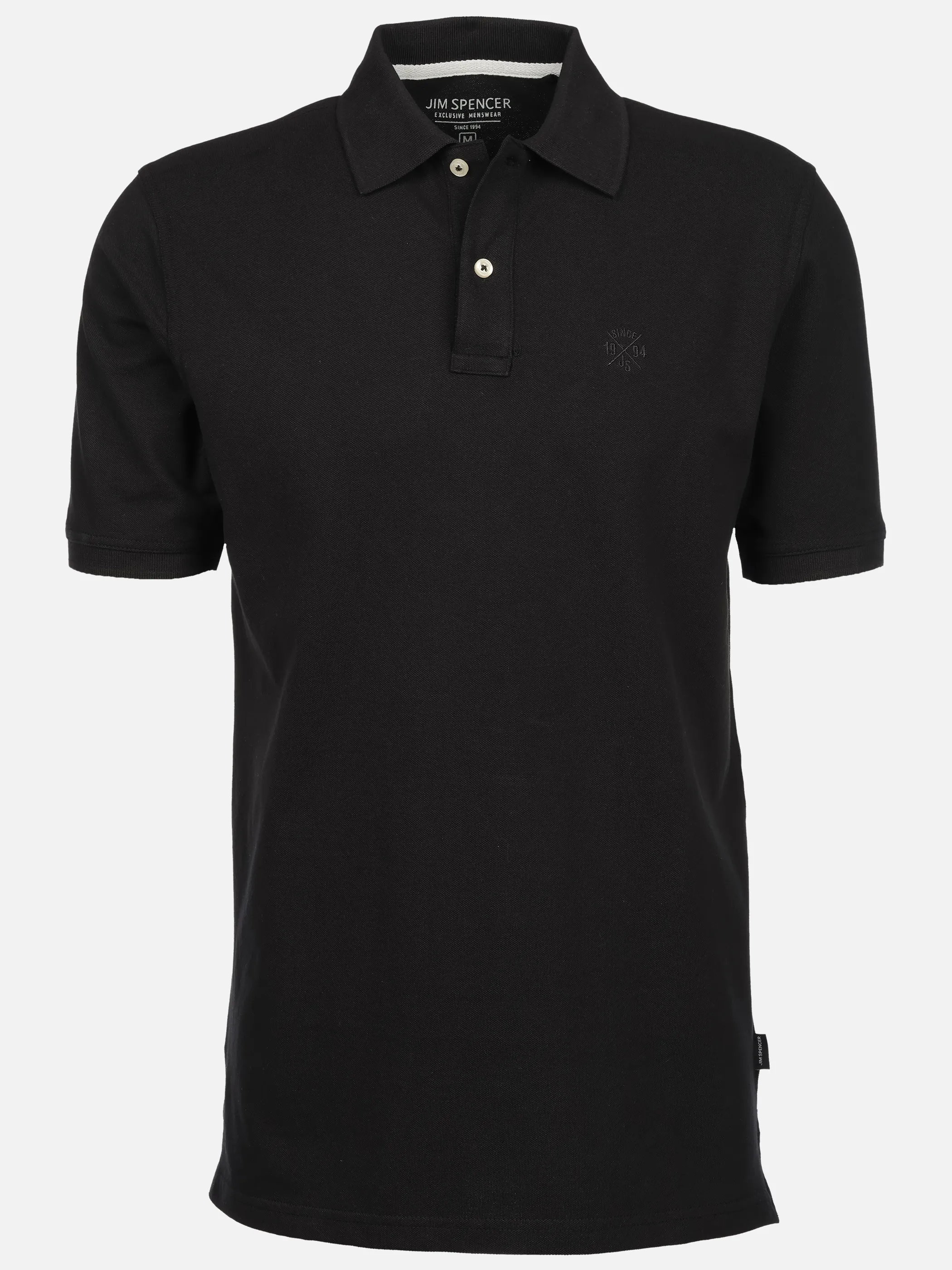 Jim Spencer He. Poloshirt 1/2 Arm basic Schwarz 922513 BLACK 1