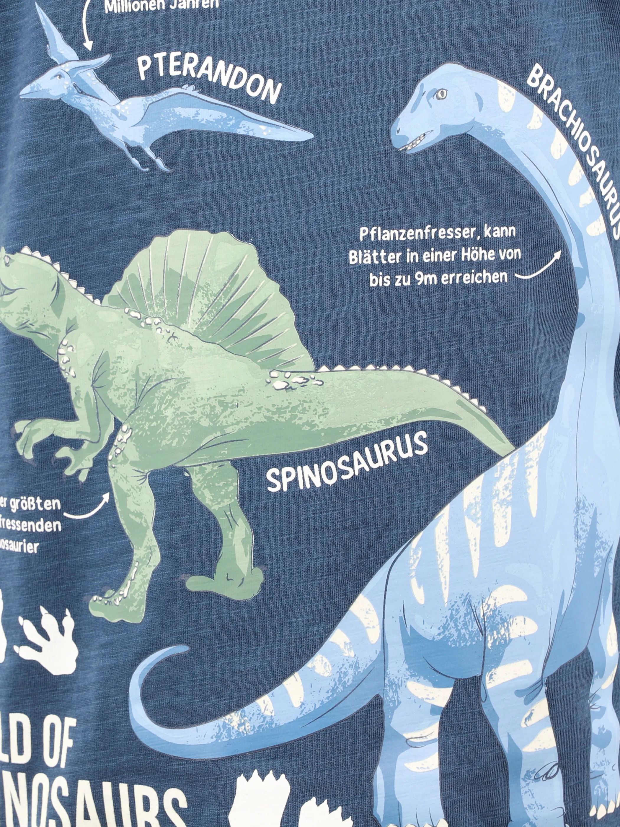 One Way MB T-Shirt mit Dino Print in blau Blau 921977 BLAU 3