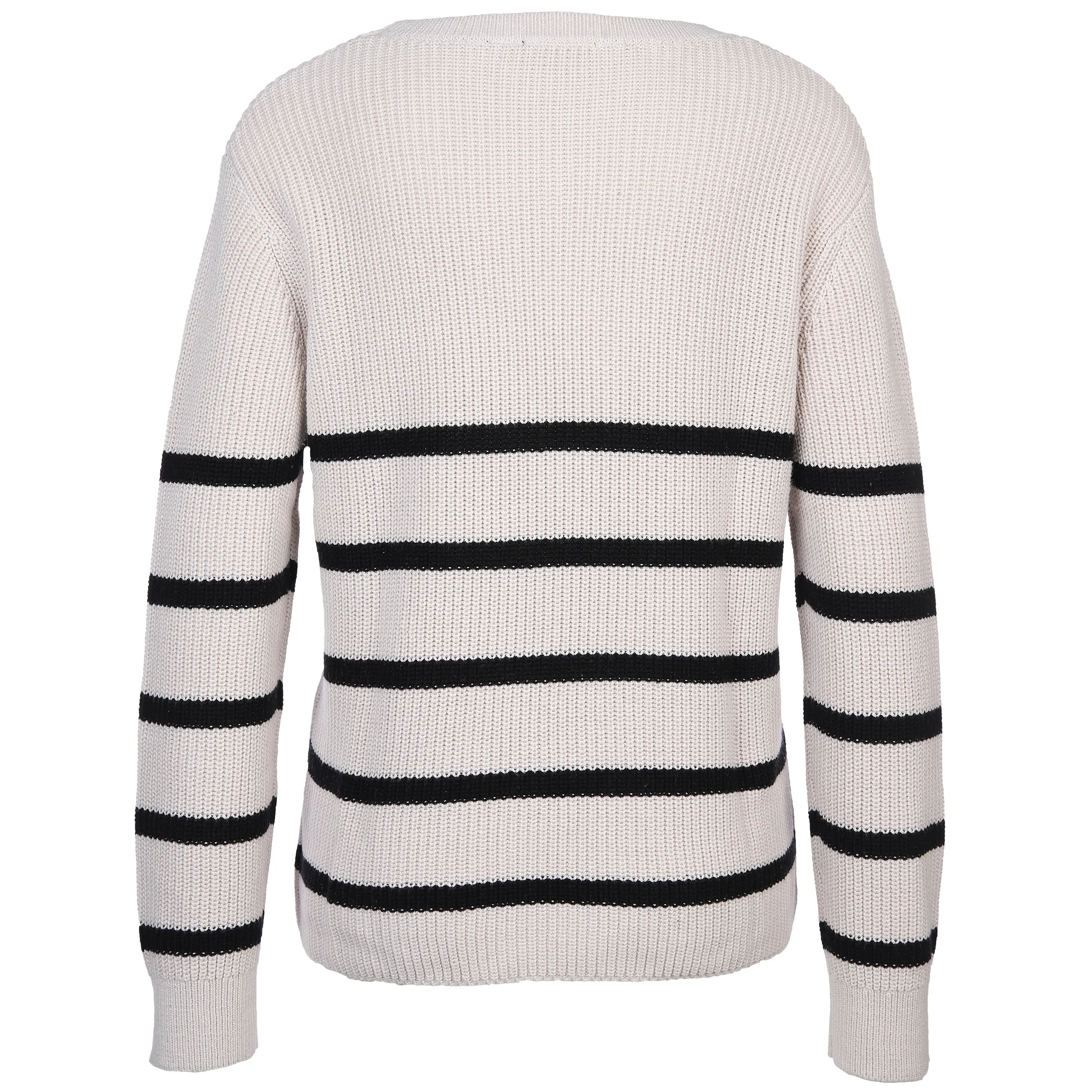 Lisa Tossa Da-Pullover m.Querstreifen Weiß 881251 KITT/SCHW 2 Lisa Tossa Da-Pullover m.Querstreifen Weiß 881251 KITT/SCHW 2