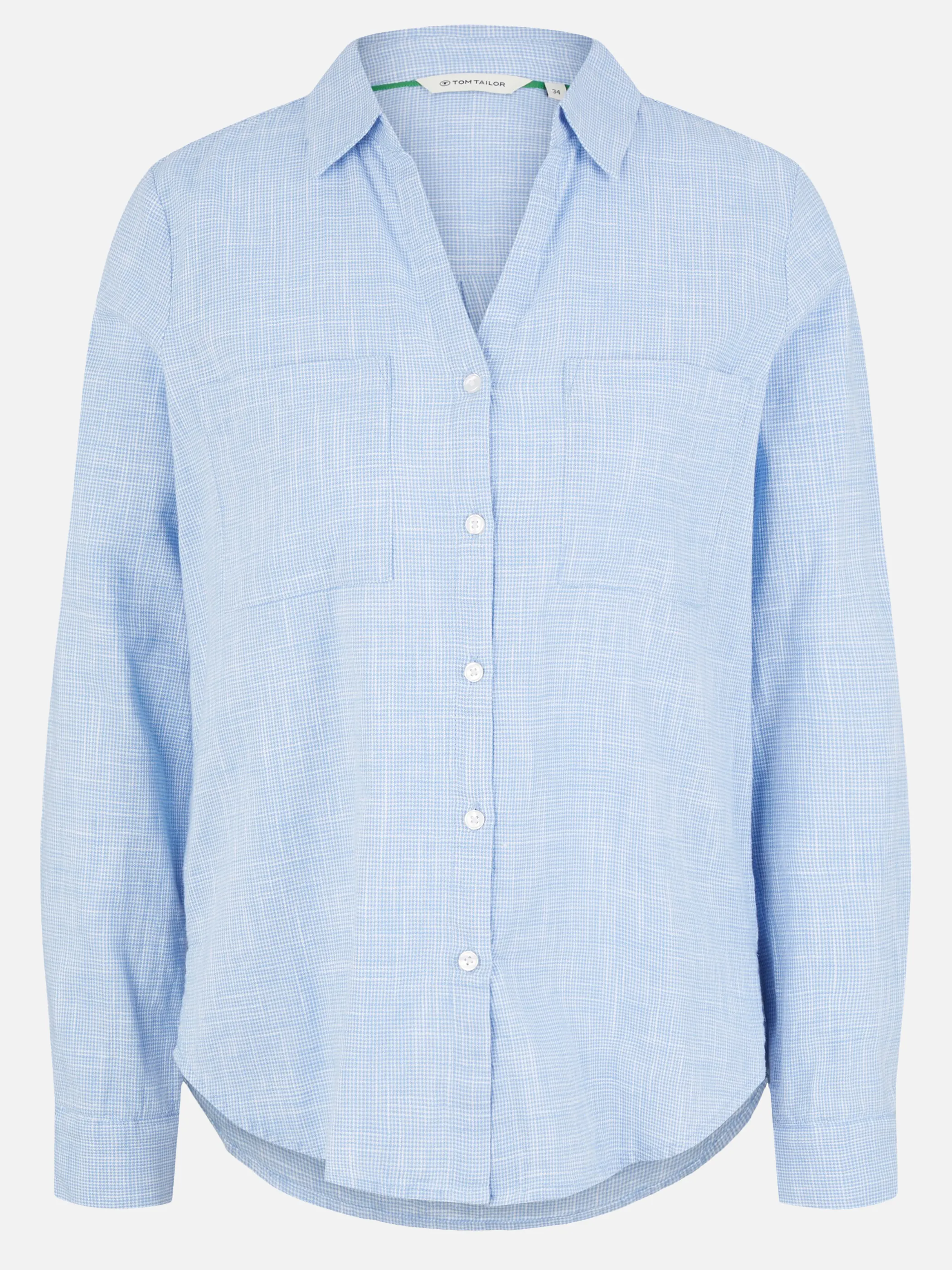 Tom Tailor 1035247 NOS blouse with slub structure Blau 890586 22758 1 Tom Tailor 1035247 NOS blouse with slub structure Blau 890586 22758 1