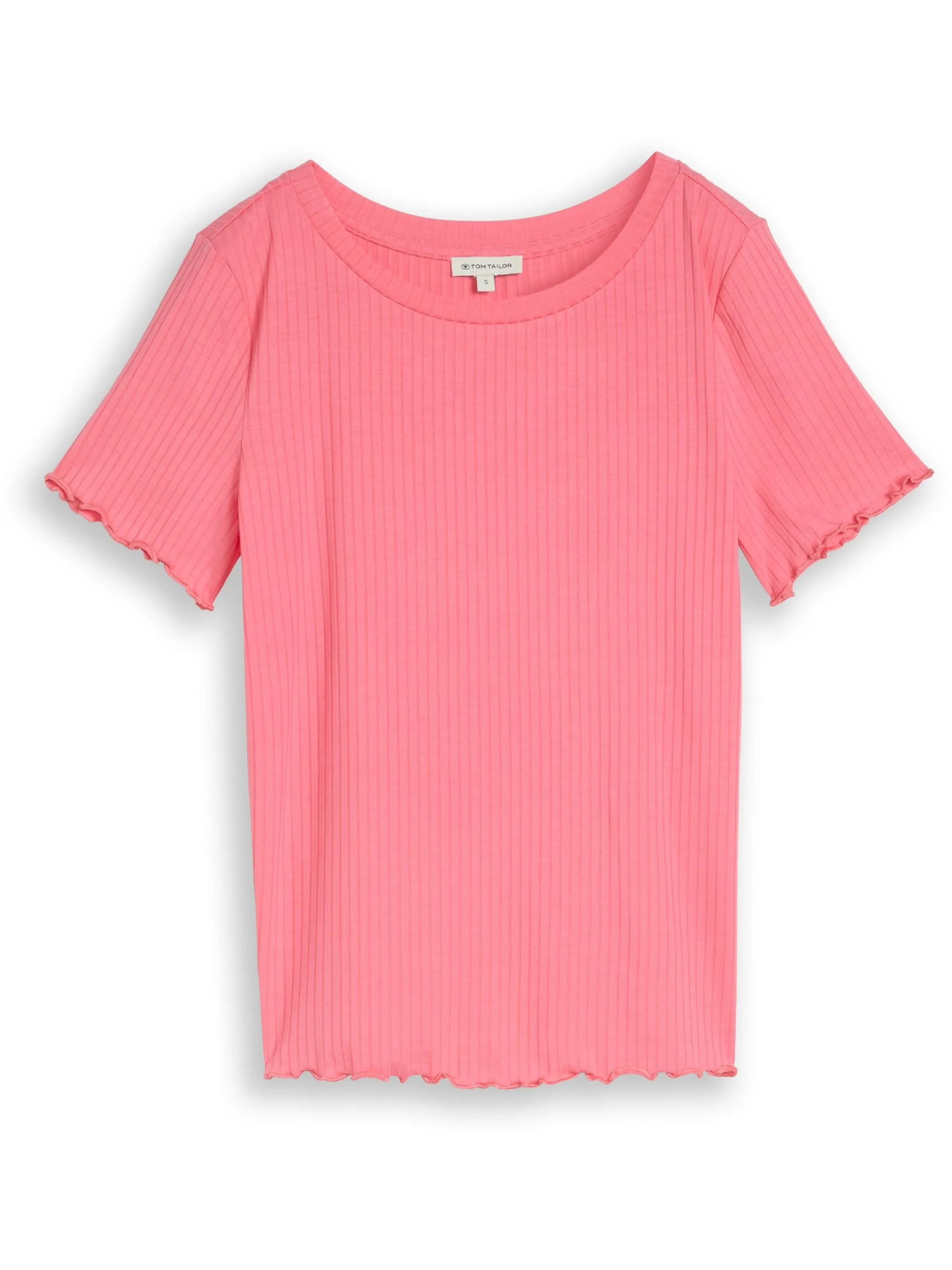 Tom Tailor 1051226 T-Shirt boxy rib Pink 926016 40506 5
